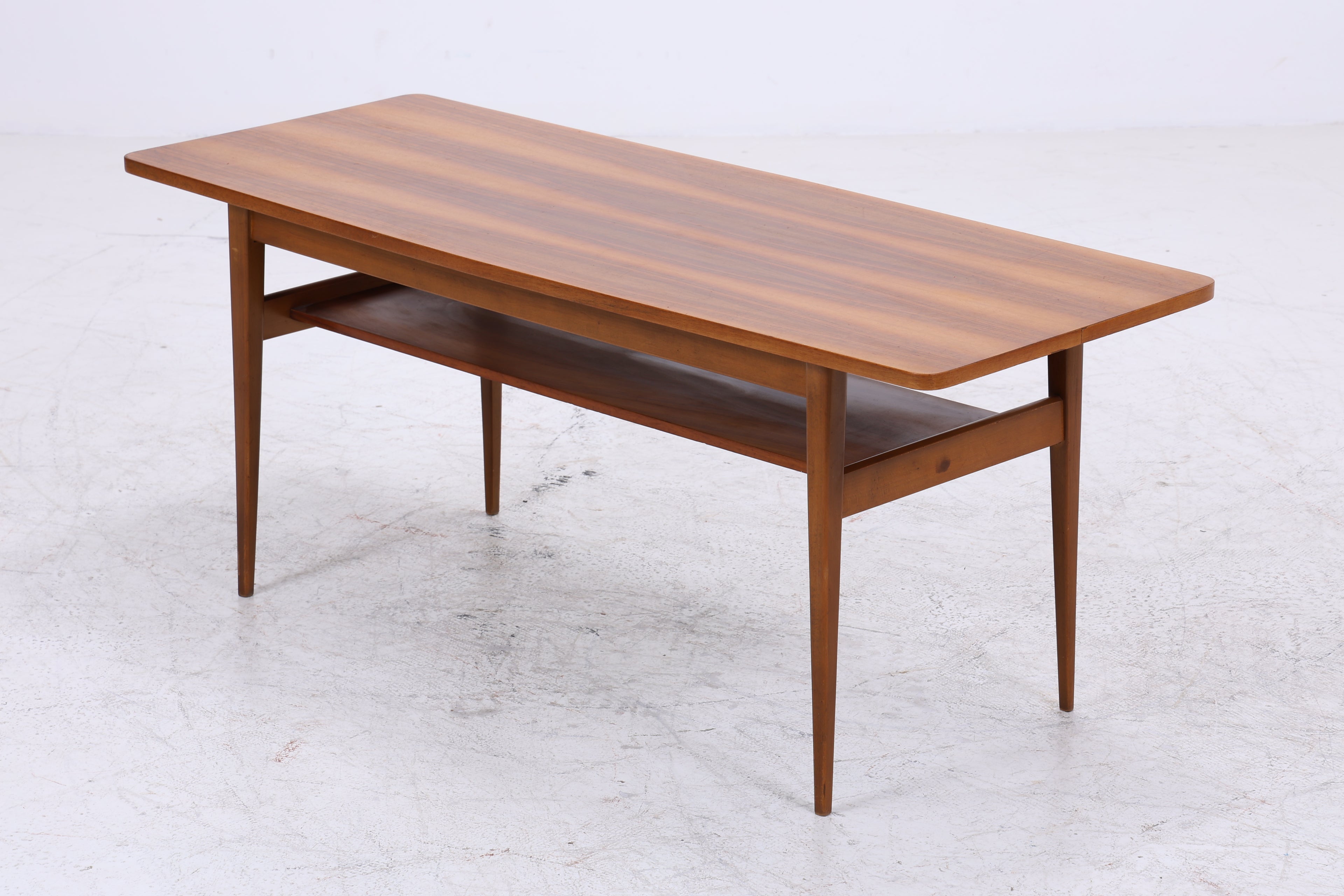 Vintage Couchtisch Holz | 50er 60er Jahre Coffee Table | Mid Century Tisch | Retro Wohnzimmertisch