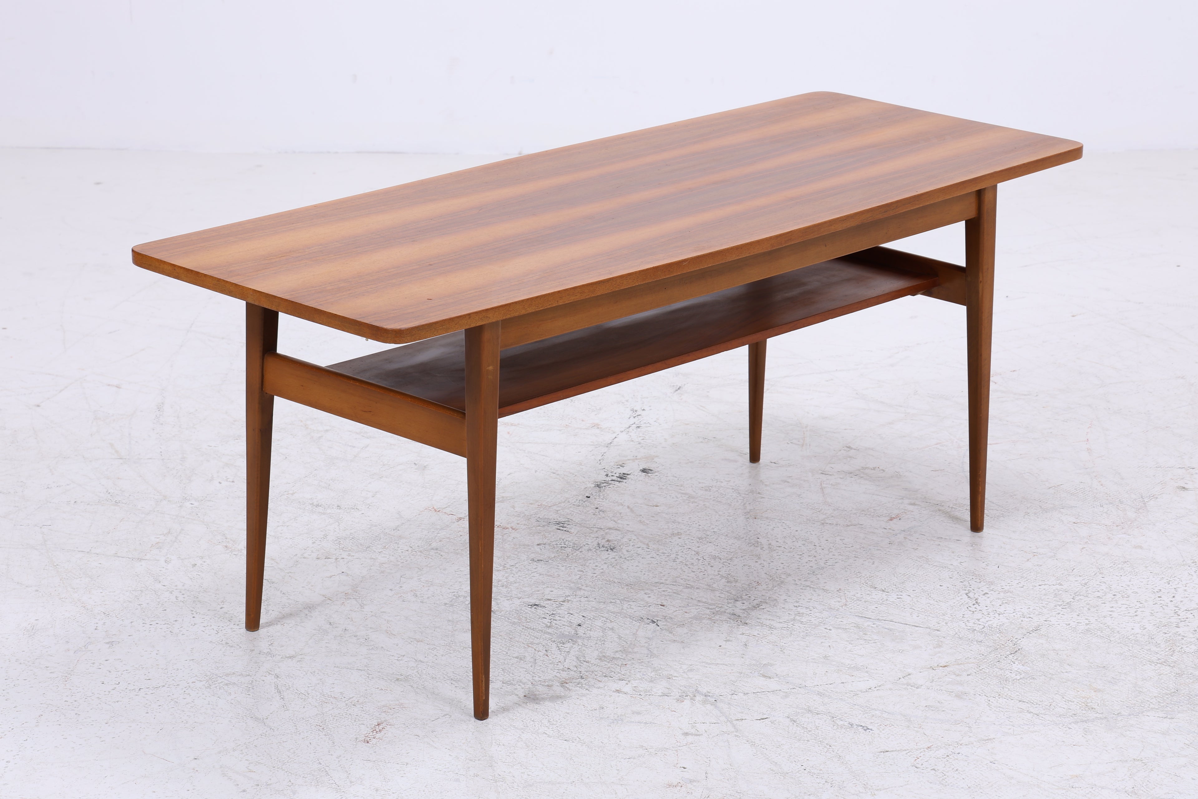 Vintage Couchtisch Holz | 50er 60er Jahre Coffee Table | Mid Century Tisch | Retro Wohnzimmertisch