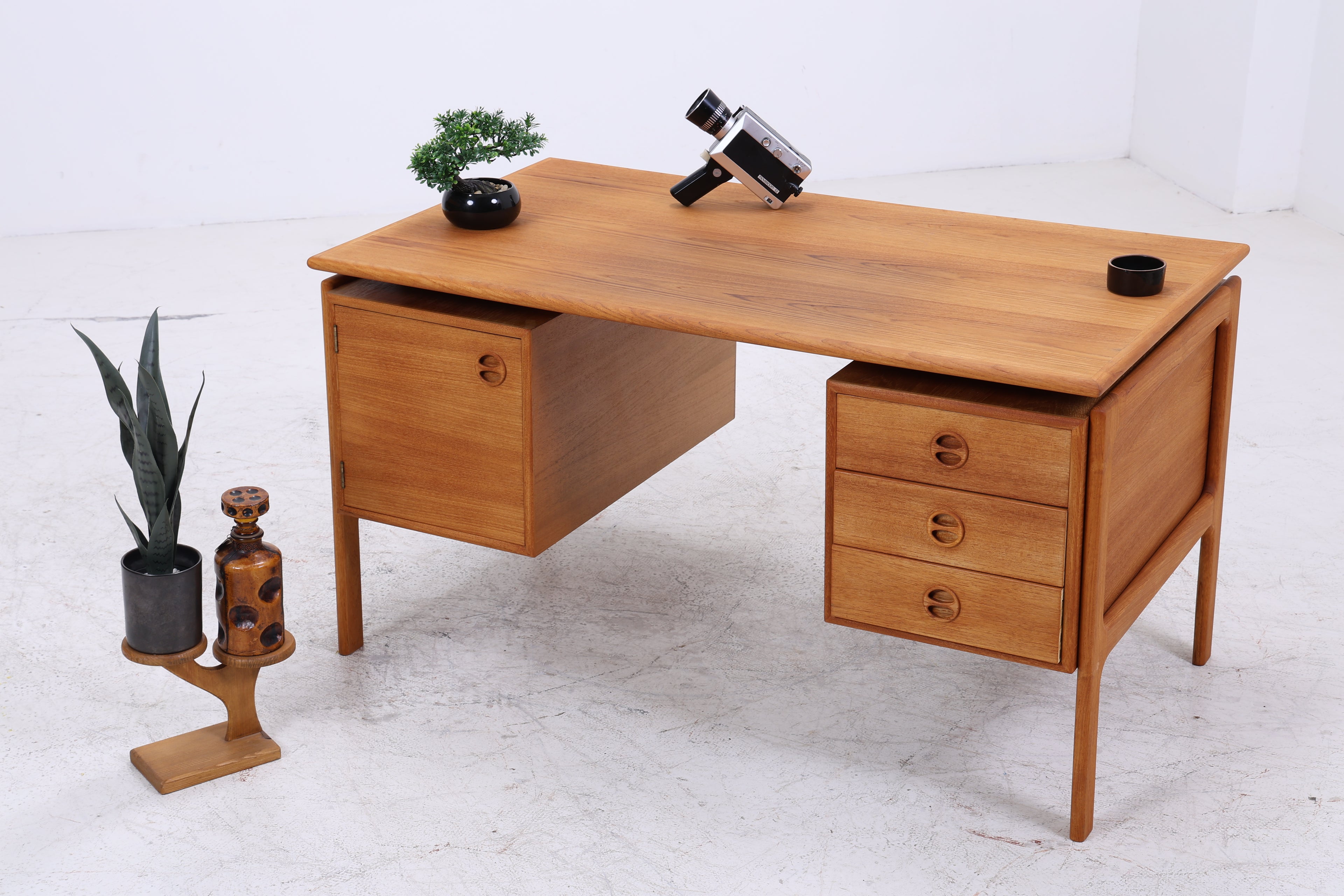 Arne Vodder Teak Schreibtisch | Danish Design Desk | Mid Century Büro