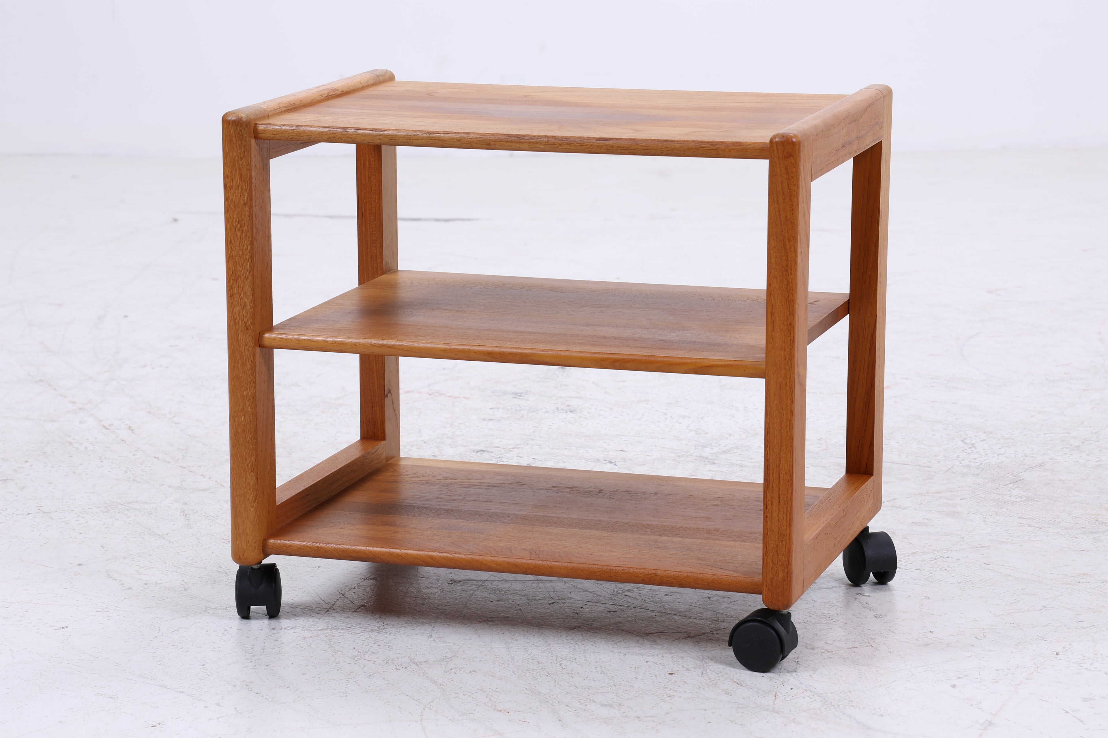 Teak Servierwagen | Mid Century Beistelltisch | Barwagen auf Rollen