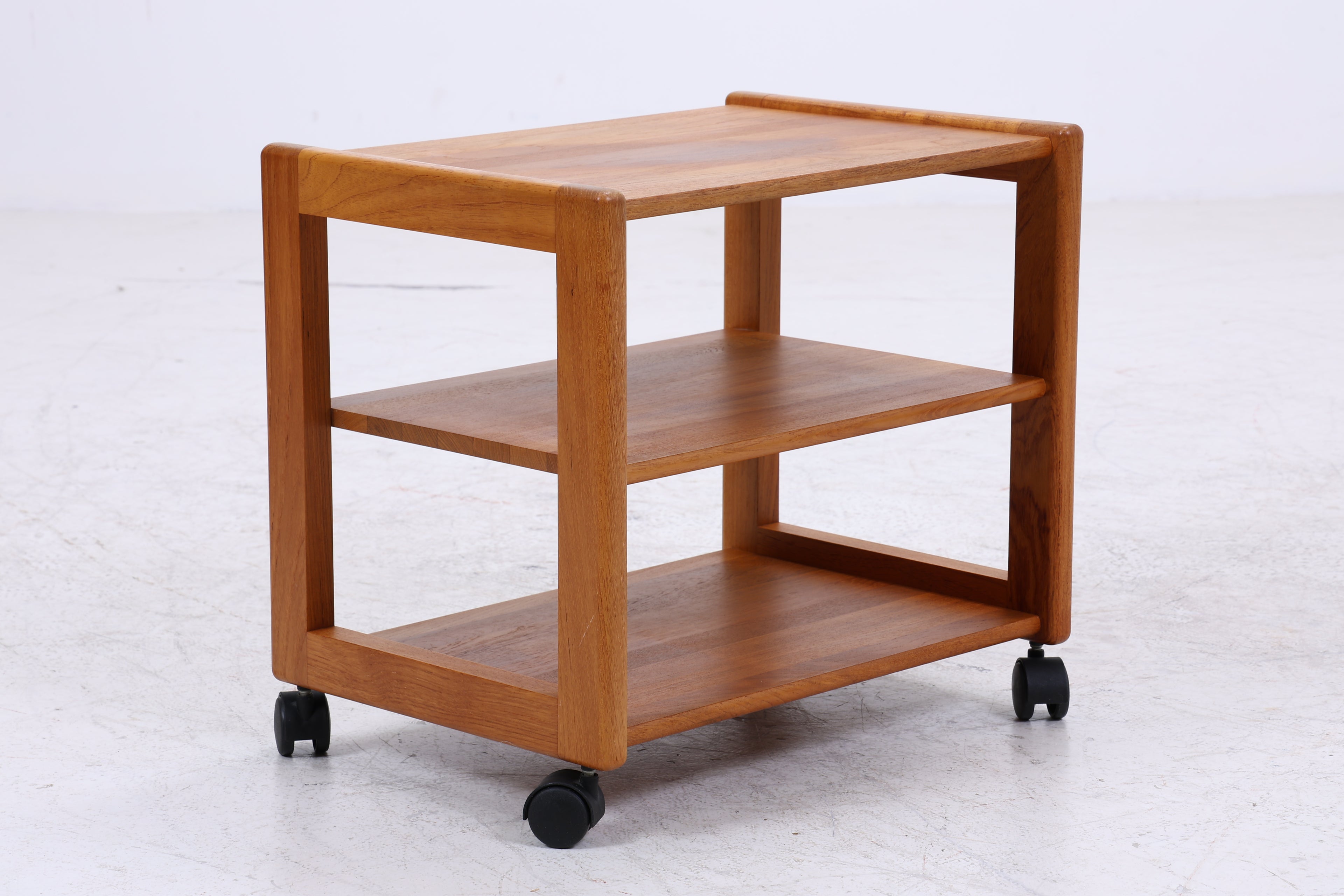 Teak Servierwagen | Mid Century Beistelltisch | Barwagen auf Rollen
