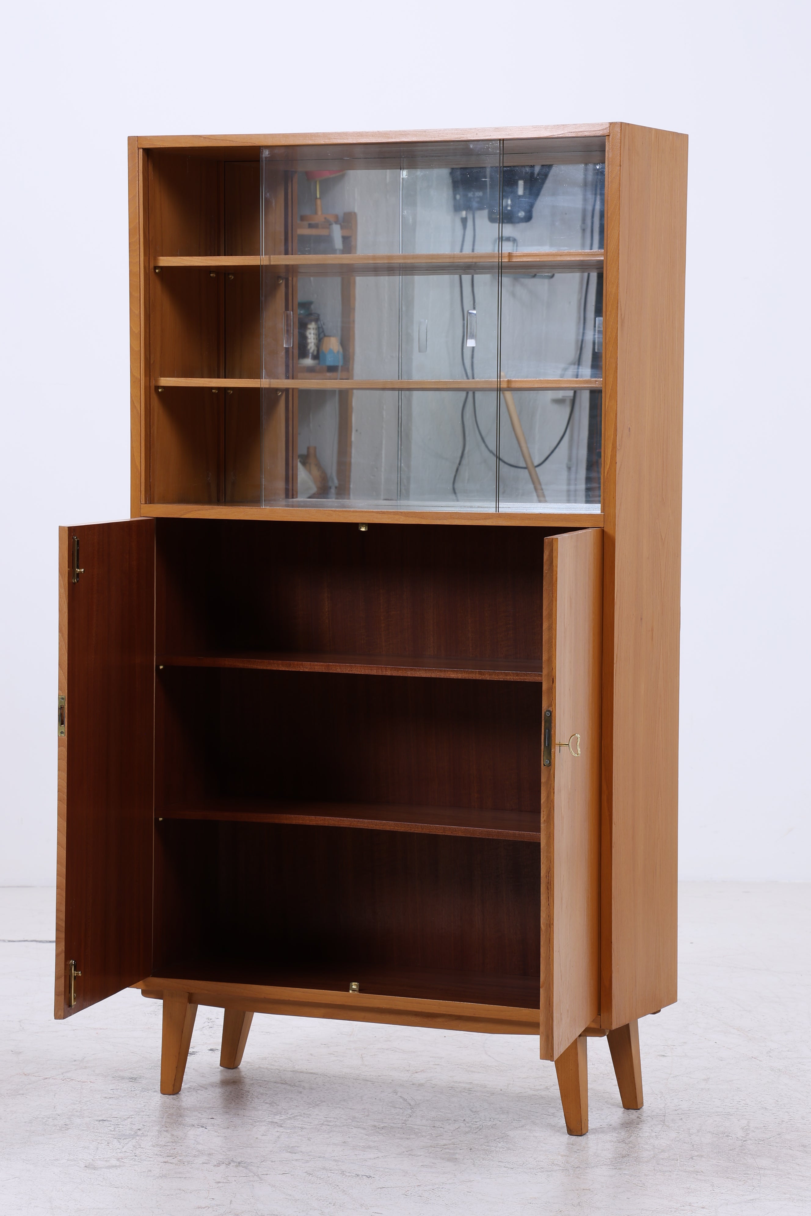 Vintage Vitrine | Mid Century Glasschrank | 60er Jahre
