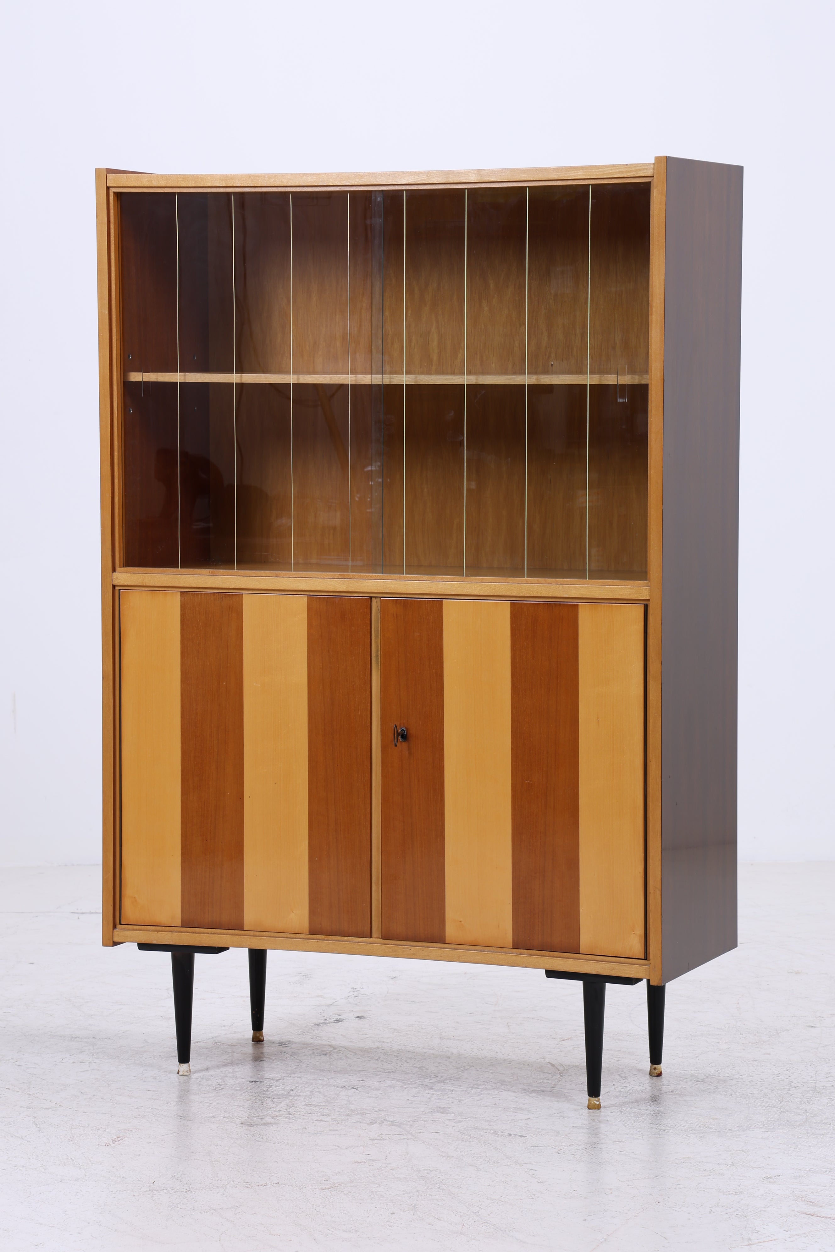 Vintage Vitrine | Mid Century Glasschrank | 50er 60er Jahre