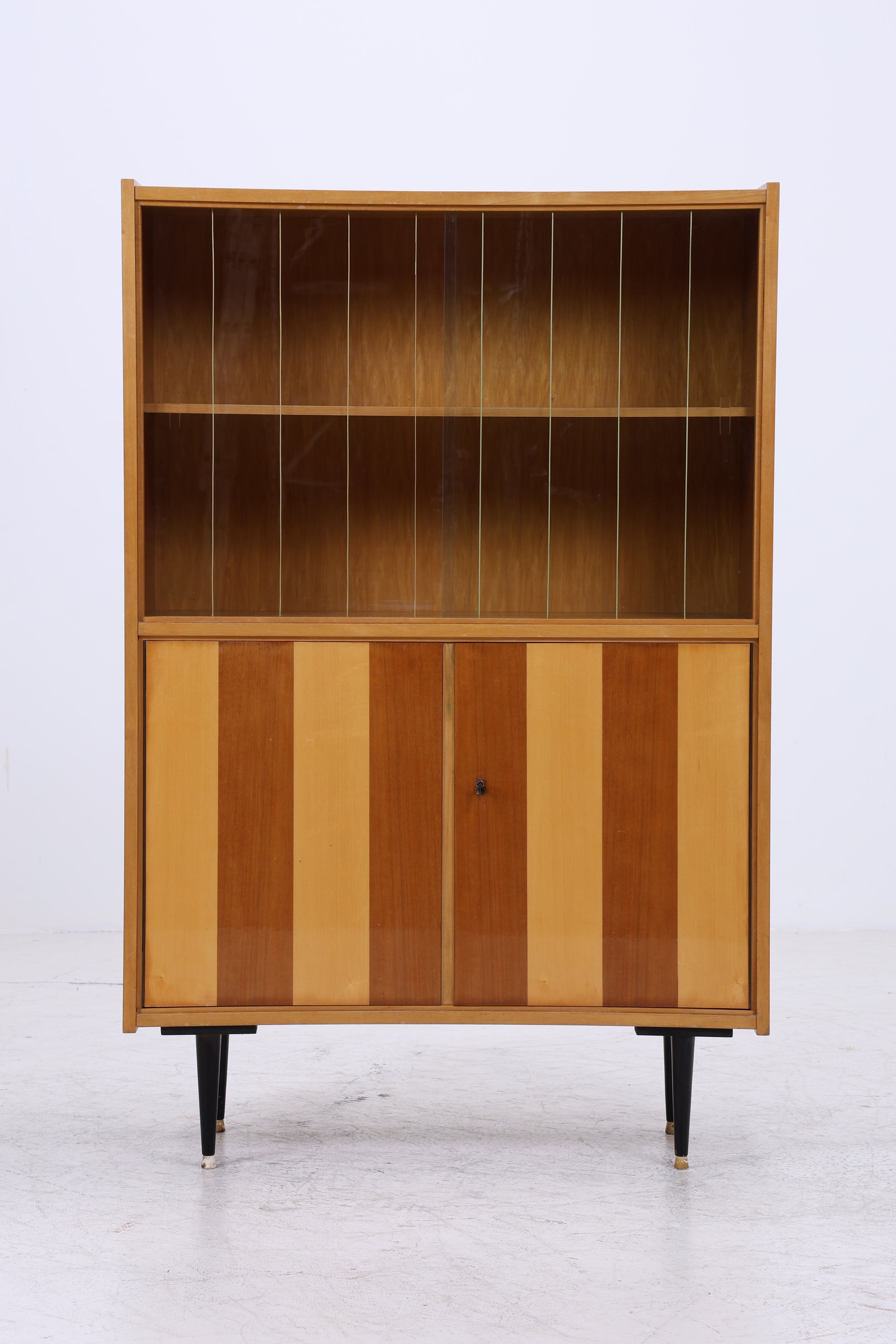 Vintage Vitrine | Mid Century Glasschrank | 50er 60er Jahre
