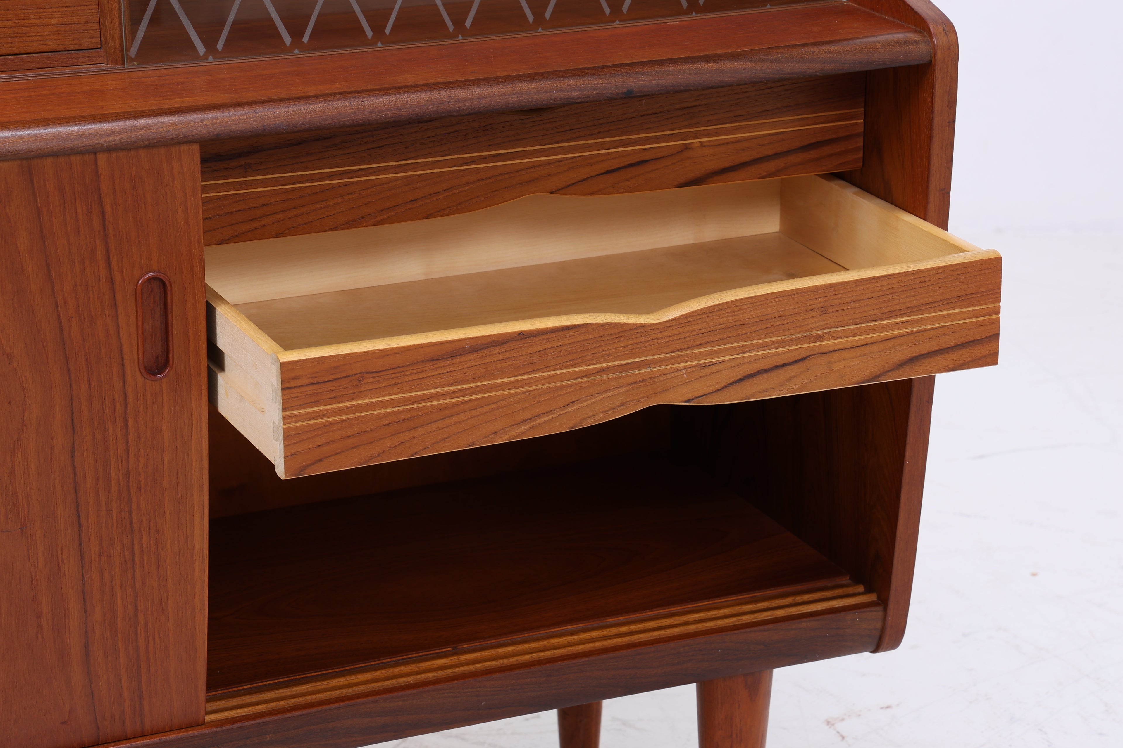 Dänisches Highboard aus Teakholz von Poul M. Jessen, Viby Denmark – Mid Century Danish Design 1960s Vintage Sideboard