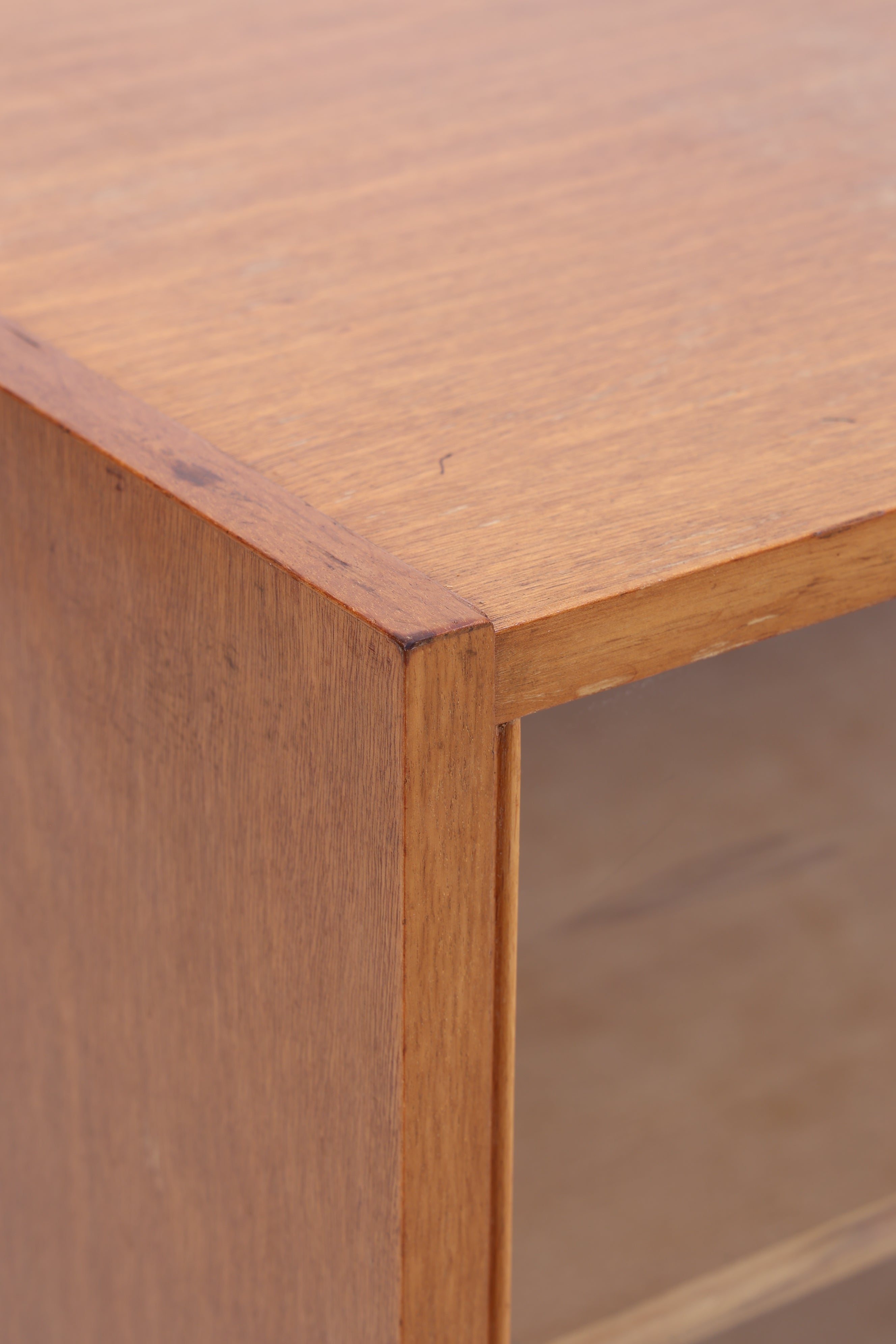Vintage Kommode mit Glasschiebetüren | Mid Century Vitrine | 60er Jahre