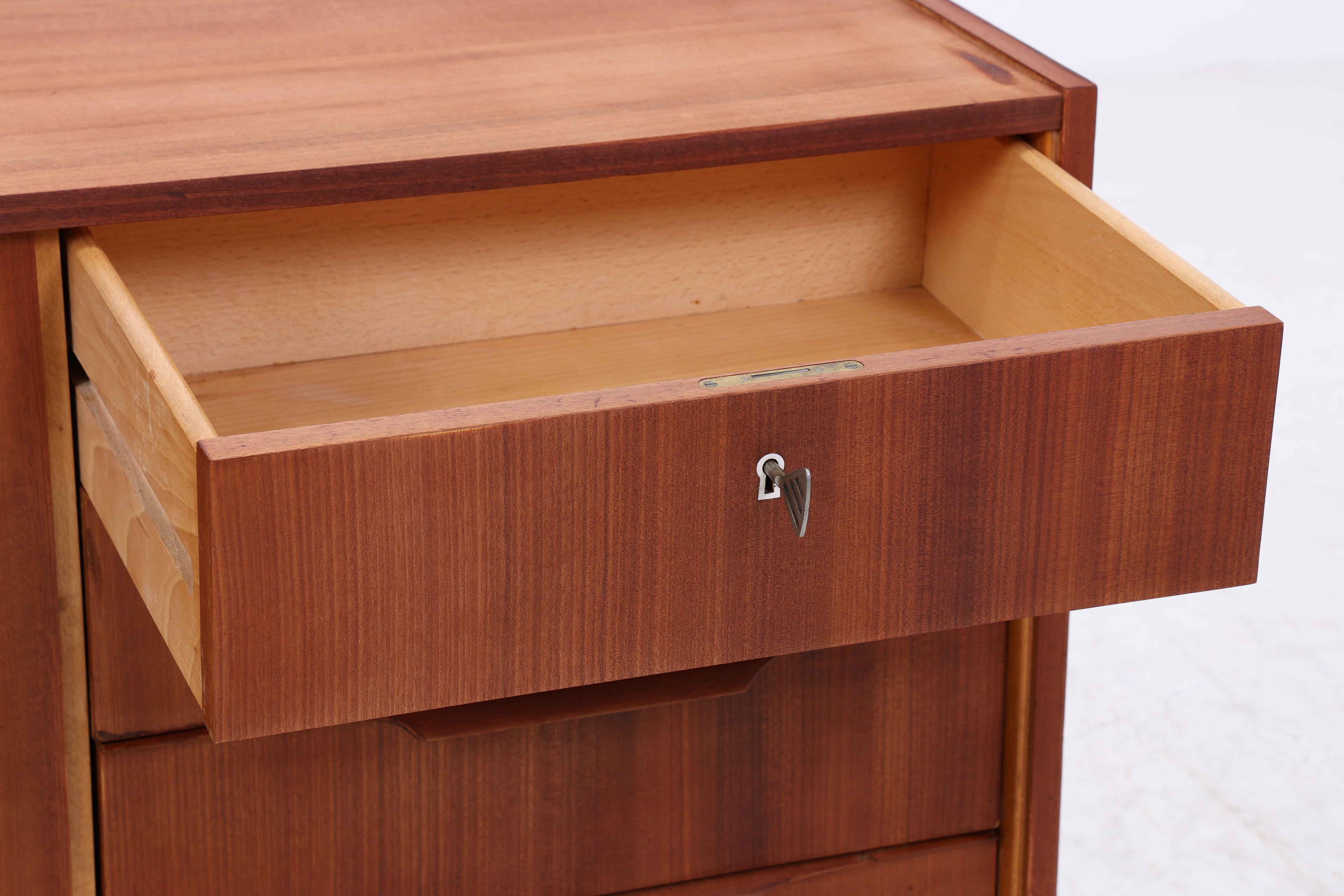 Vintage Nussbaum Kommode | Mid Century Schubladenkommode | 60er Jahre