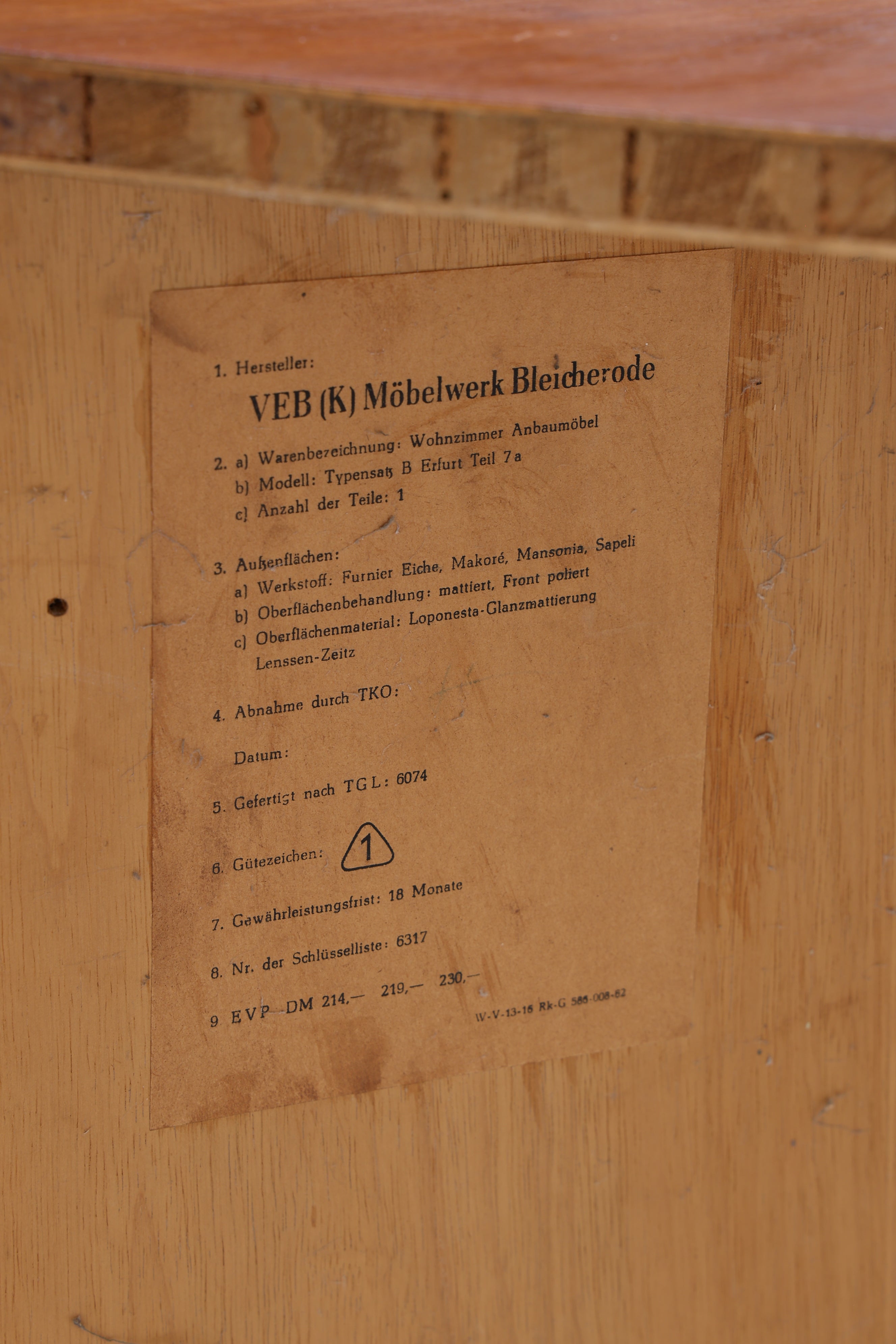 Vintage Eckkommode | Mid Century Eckschrank | 1960er Jahre
