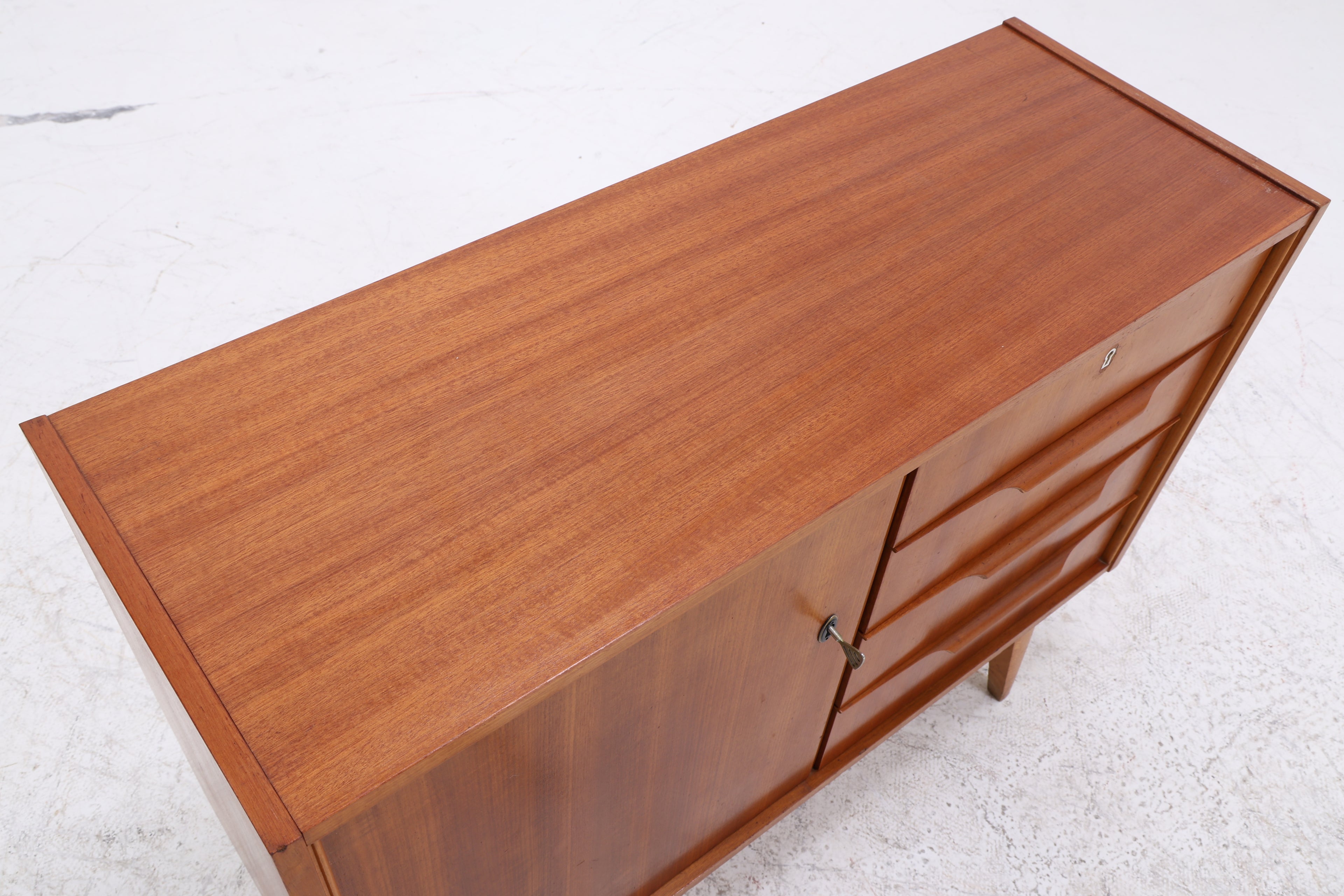 Vintage Nussbaum Kommode | Mid Century Schubladenkommode | 60er Jahre