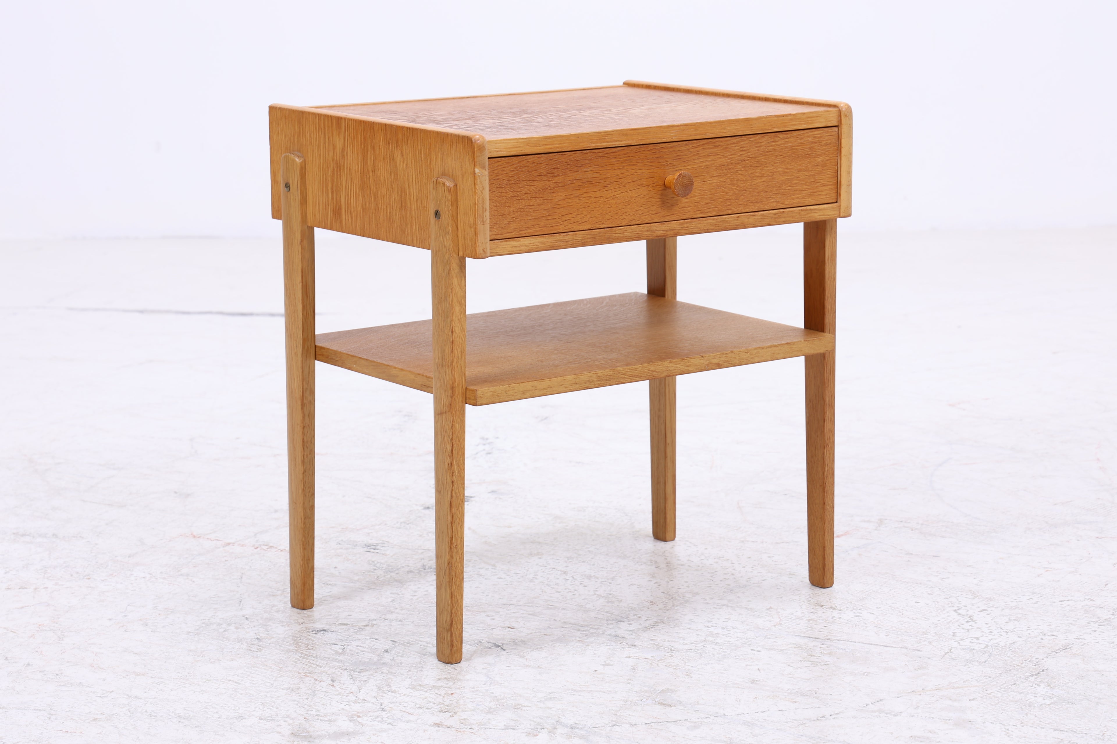 Vintage Nachttisch | Eiche Nachtschrank | Mid Century Beistelltisch