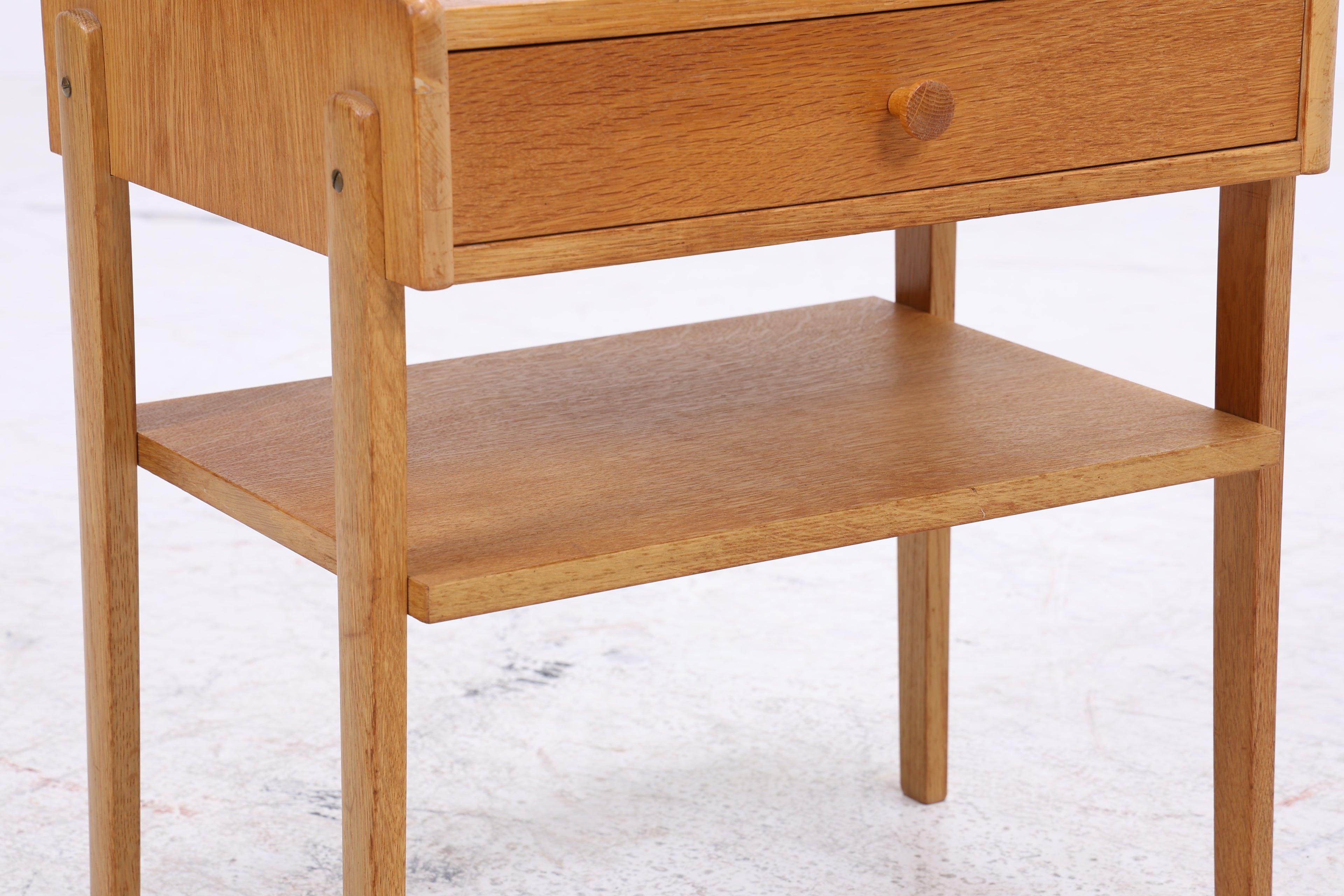 Vintage Nachttisch | Eiche Nachtschrank | Mid Century Beistelltisch