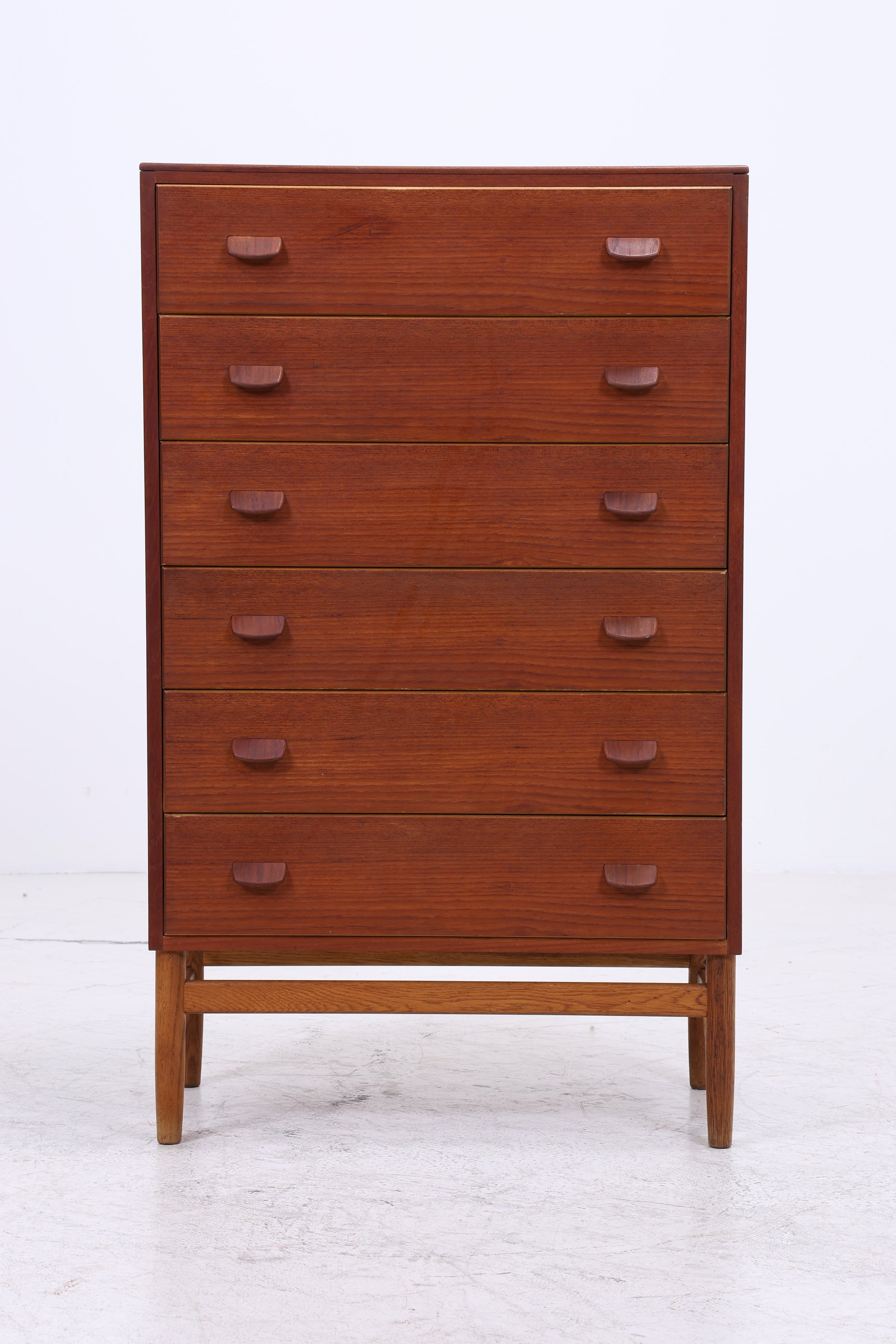 Vintage Teak Tallboy | Danish Design Kommode | 6 Schubladen