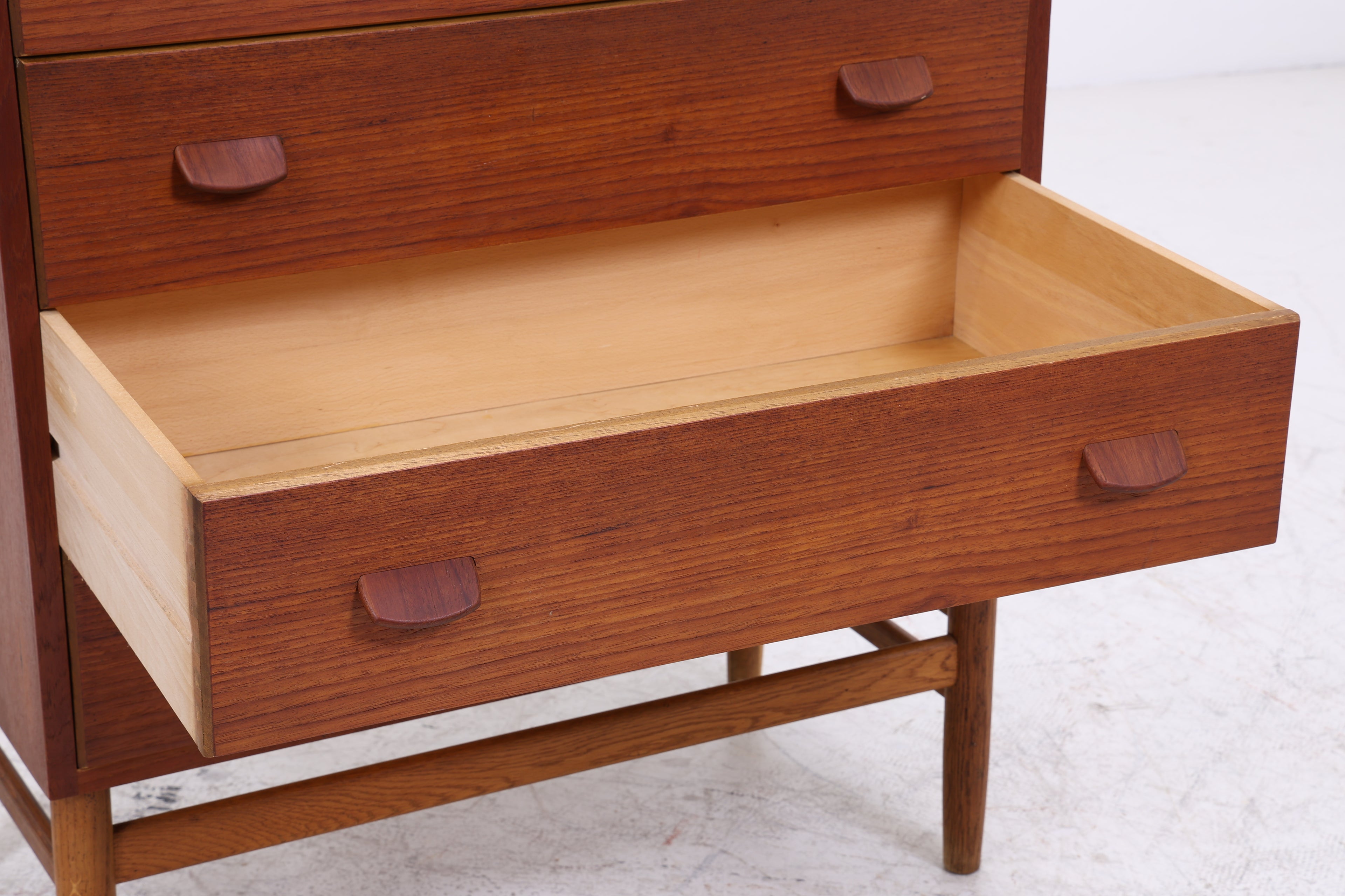 Vintage Teak Tallboy | Danish Design Kommode | 6 Schubladen