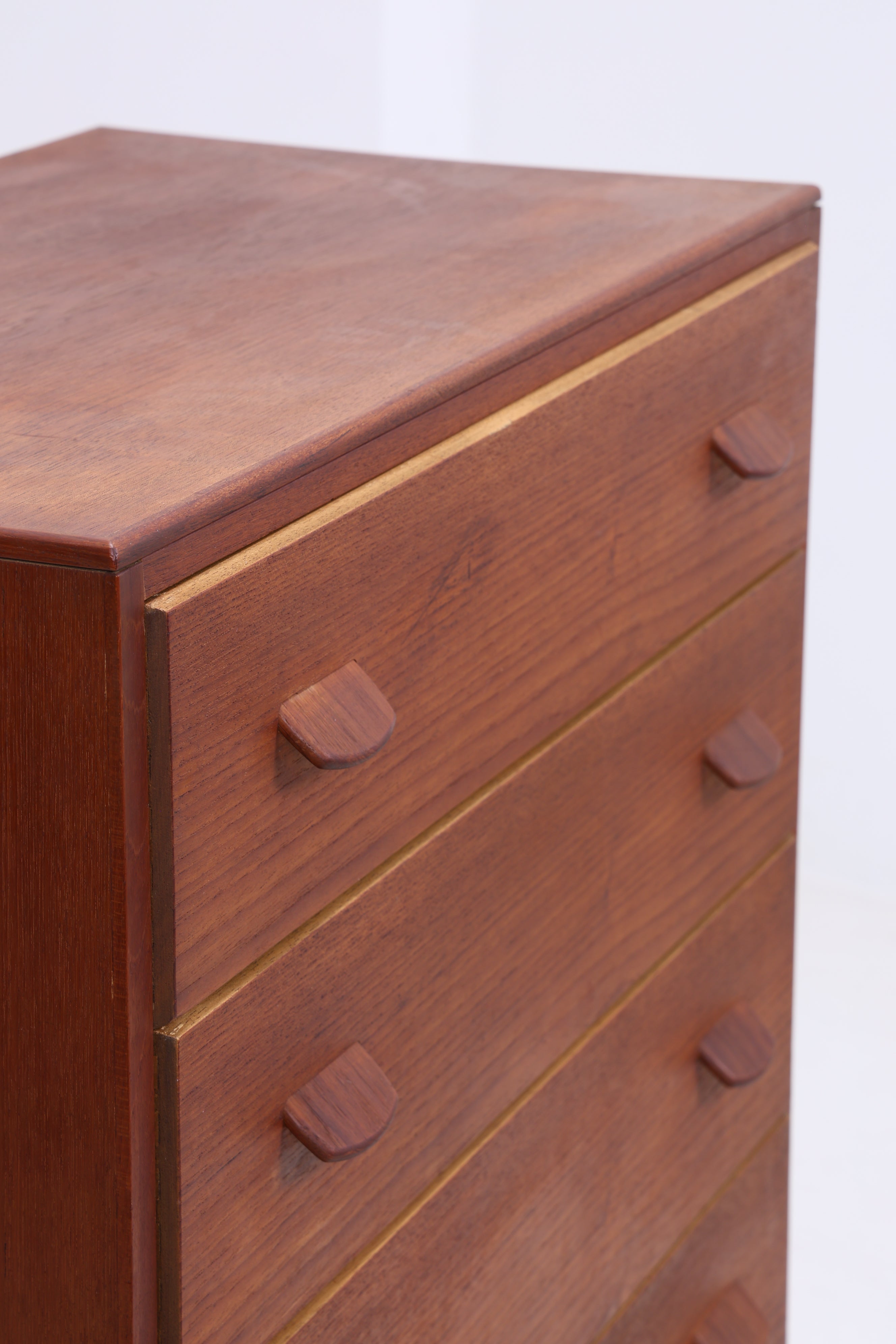 Vintage Teak Tallboy | Danish Design Kommode | 6 Schubladen