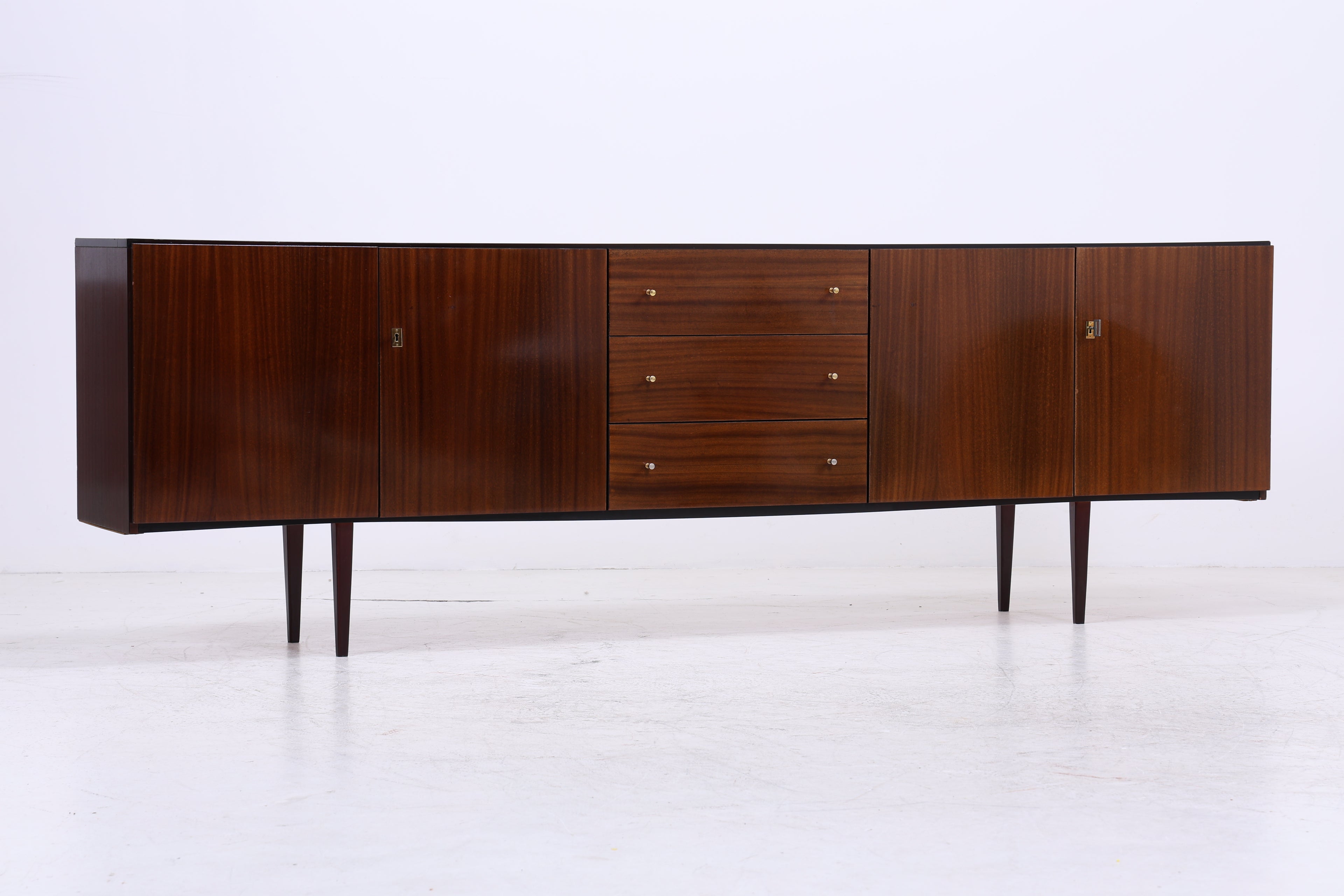 Vintage Hochglanz Sideboard | Mid Century Anrichte | 1960er Jahre