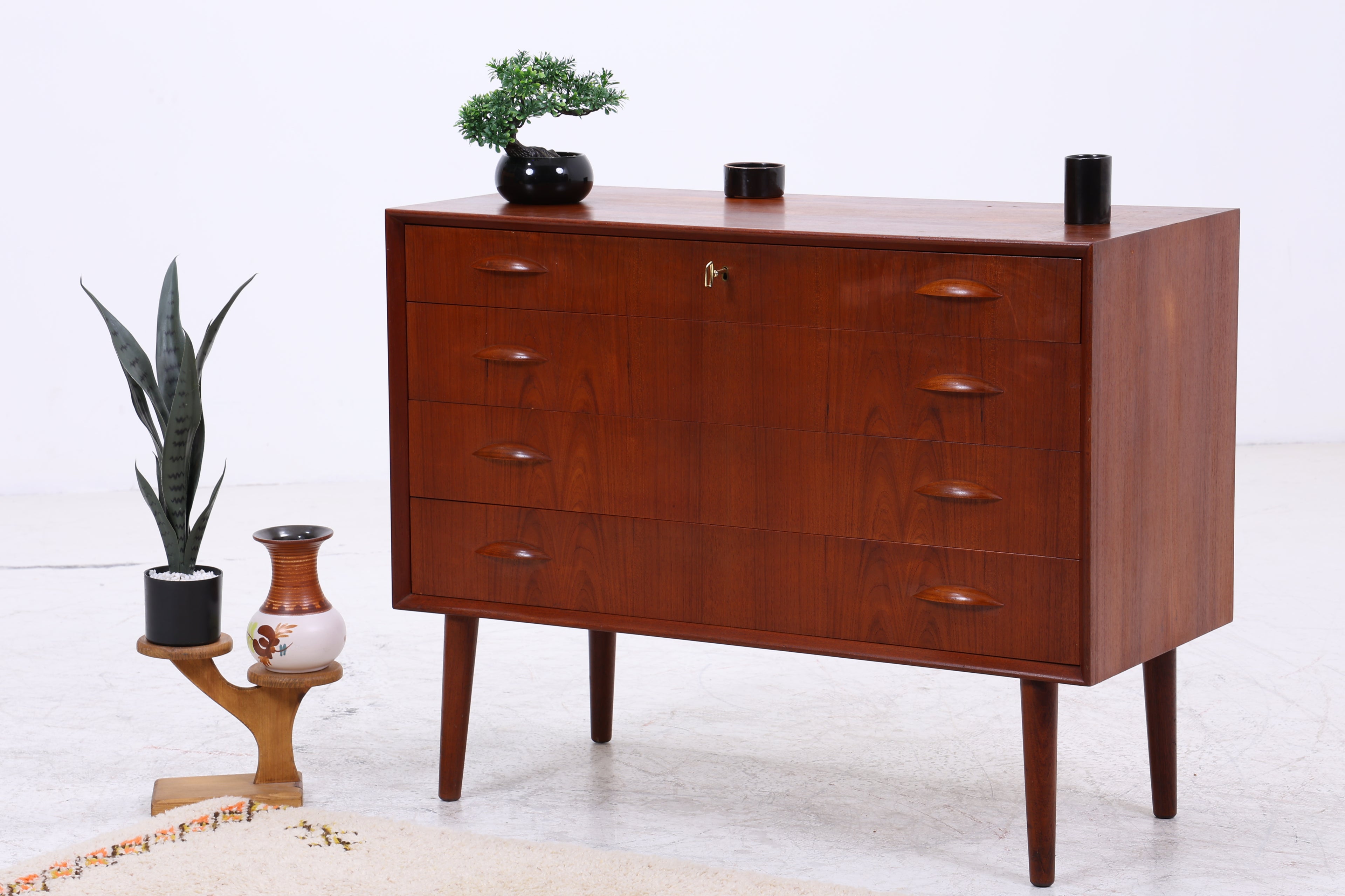 Johannes Sorth Teak Kommode | 4 Schubladen | Danish Design