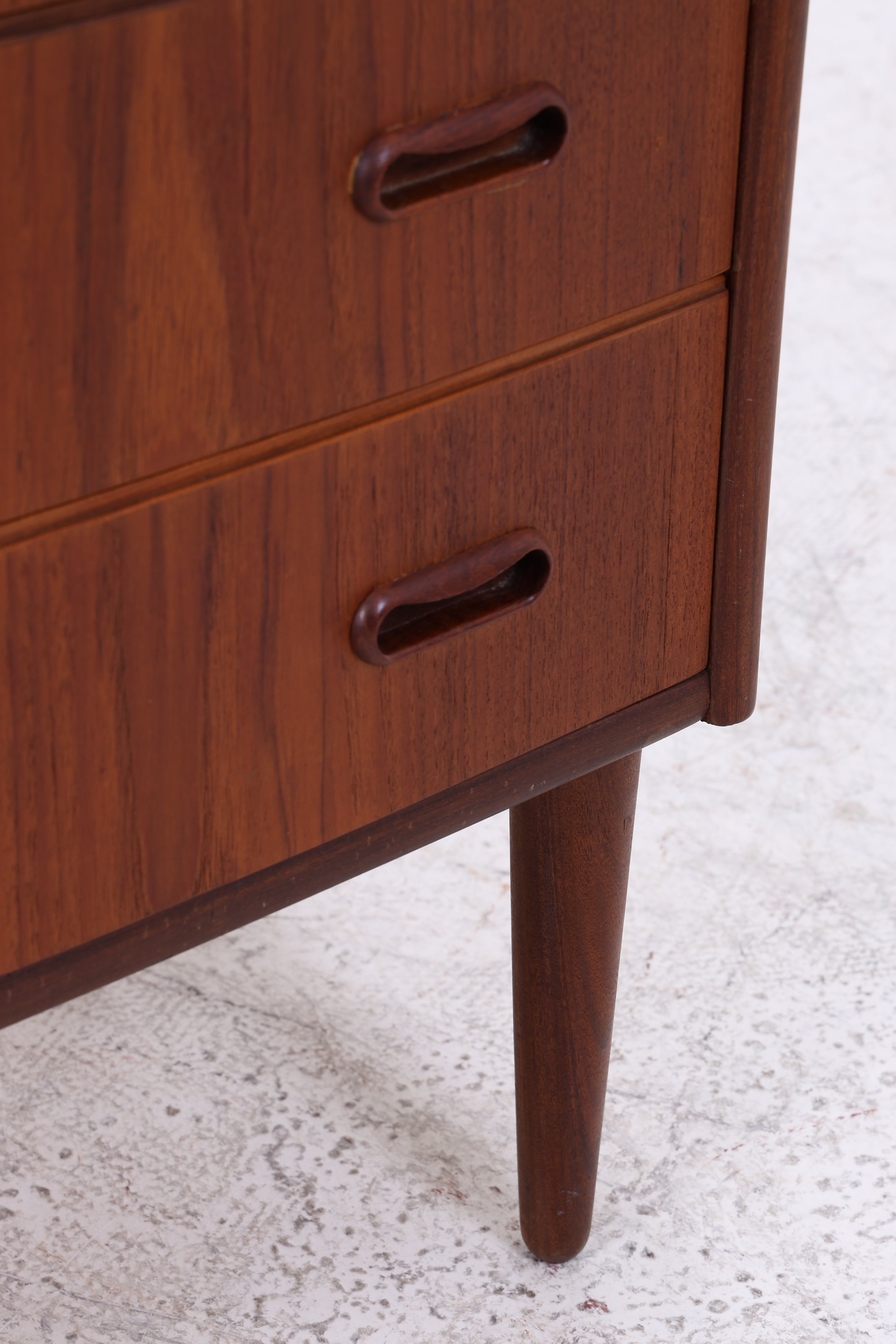Vintage Teak Kommode | 6 Schubladen | Mid Century Tallboy | 60er Jahre