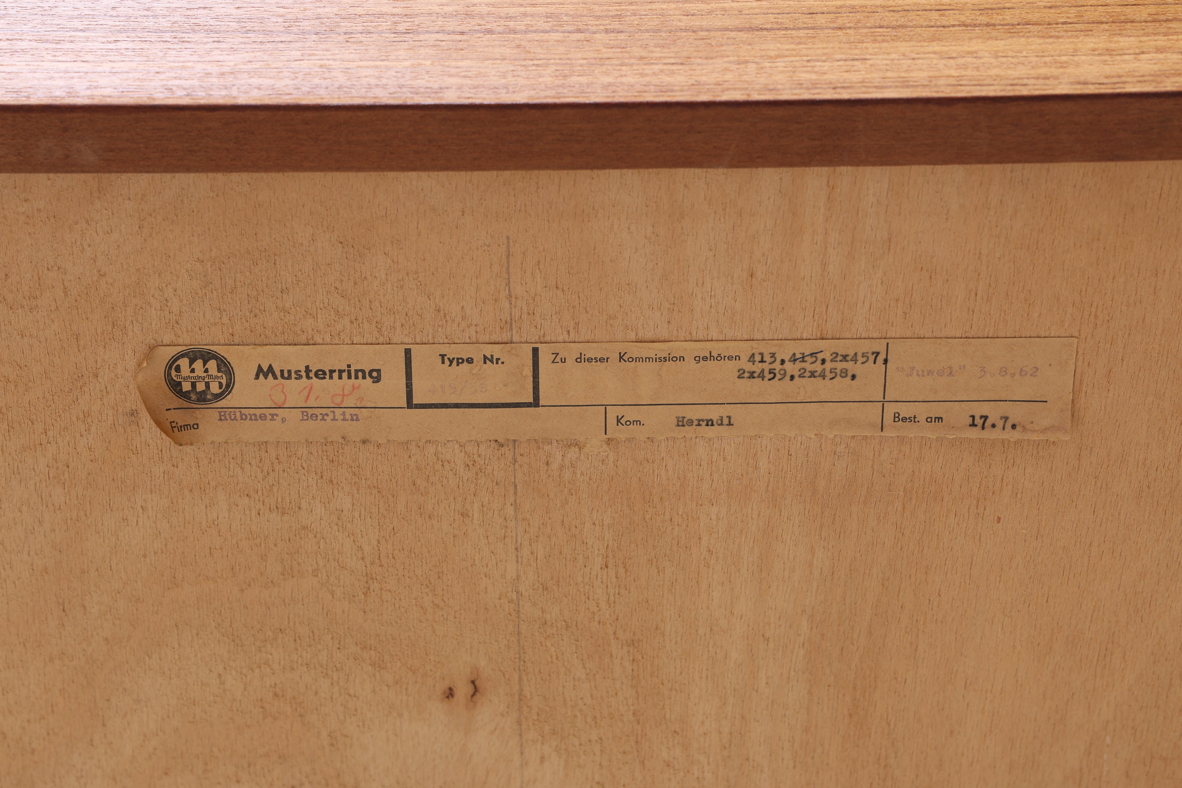 Musterring Teak Kommode | Vintage Schrank | Schiebetür & Schubladen