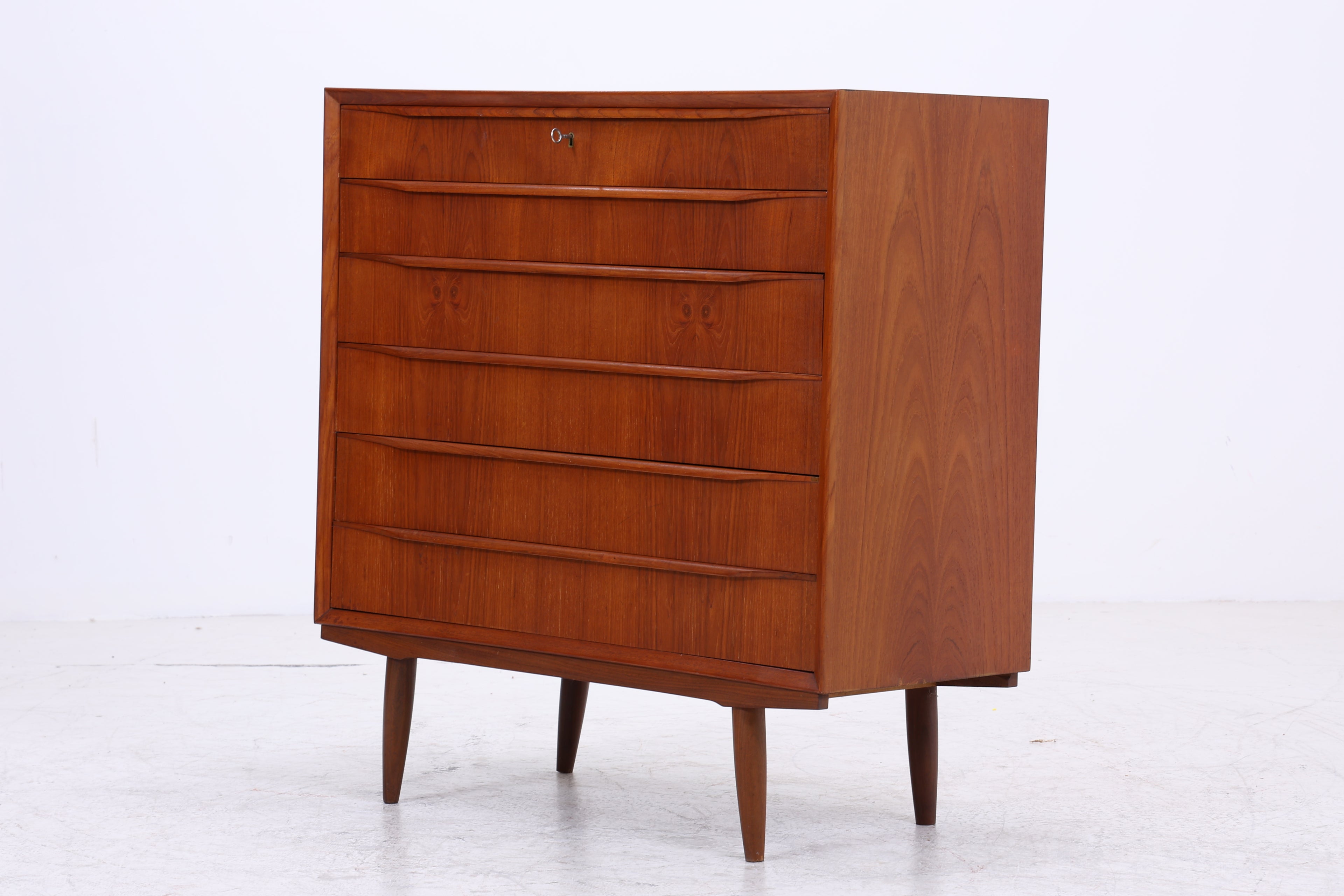 Vintage Teak Tallboy | Mid Century Kommode | Danish Design