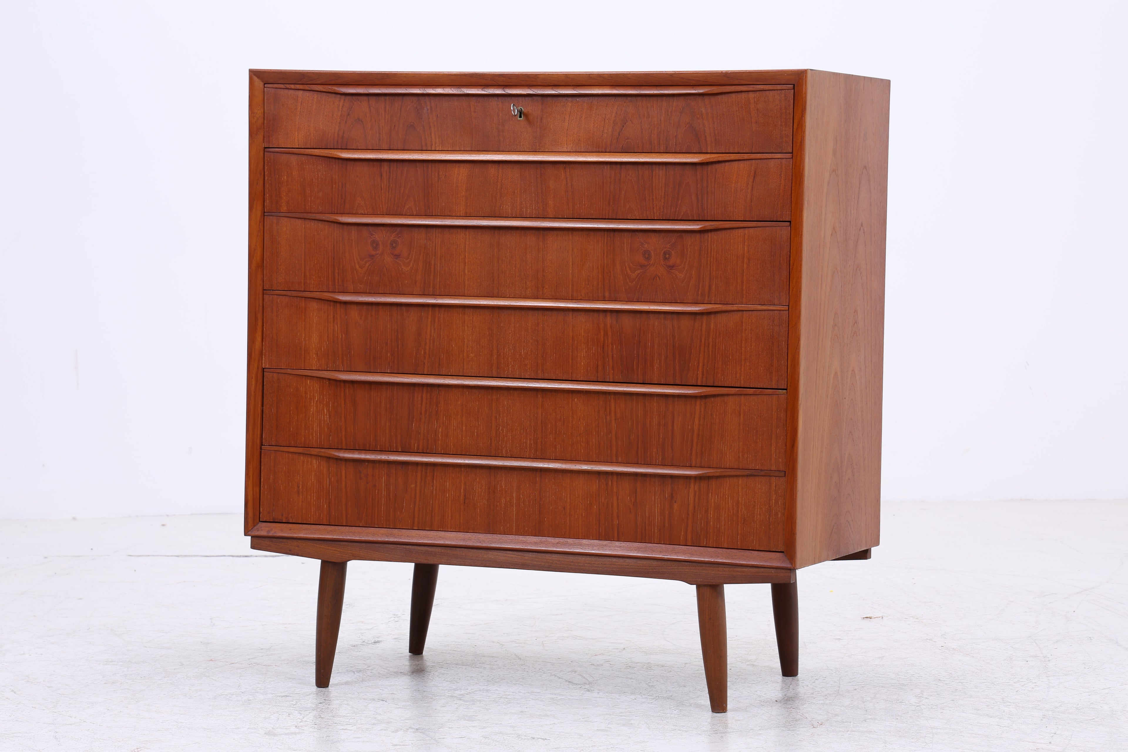 Vintage Teak Tallboy | Mid Century Kommode | Danish Design