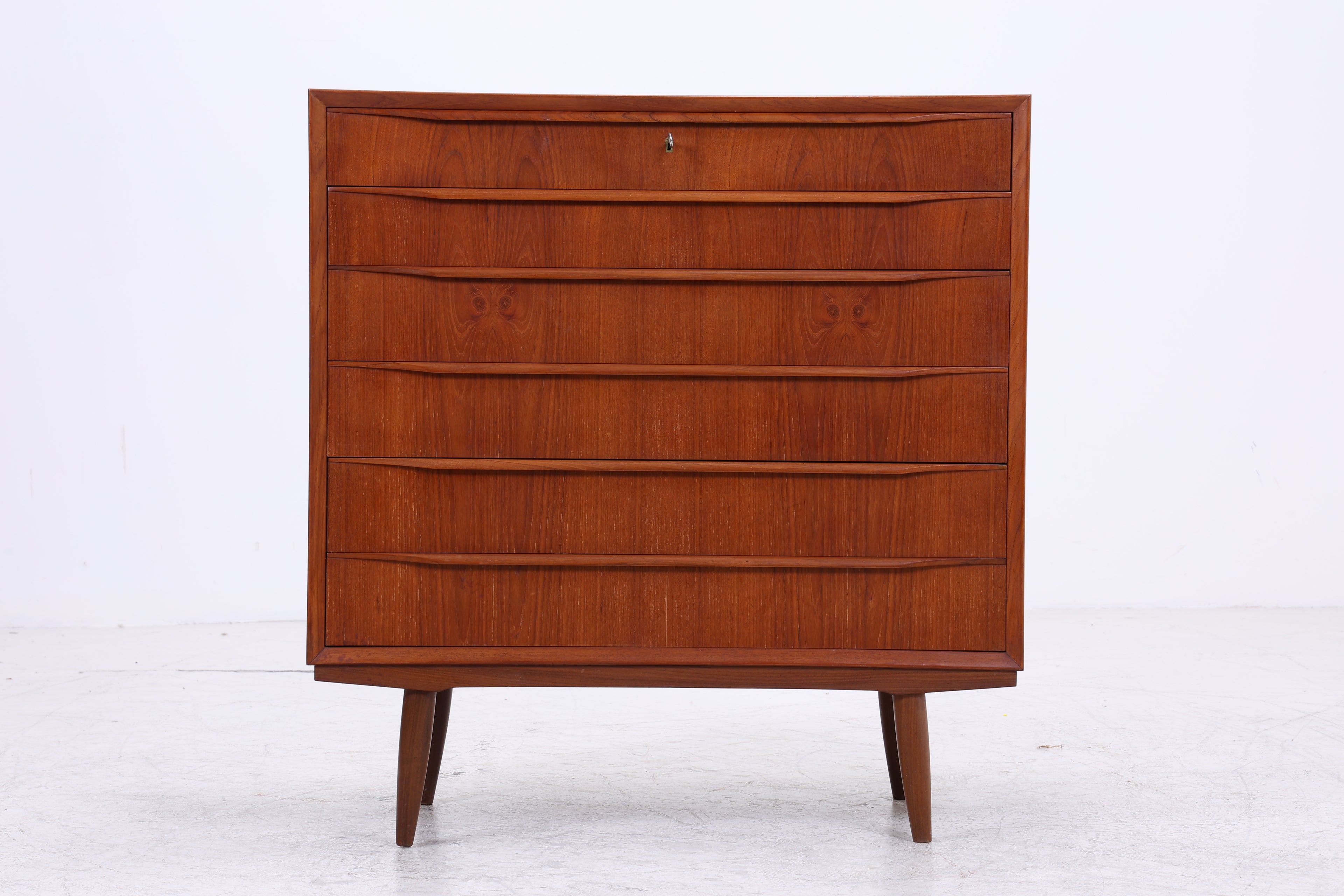 Vintage Teak Tallboy | Mid Century Kommode | Danish Design