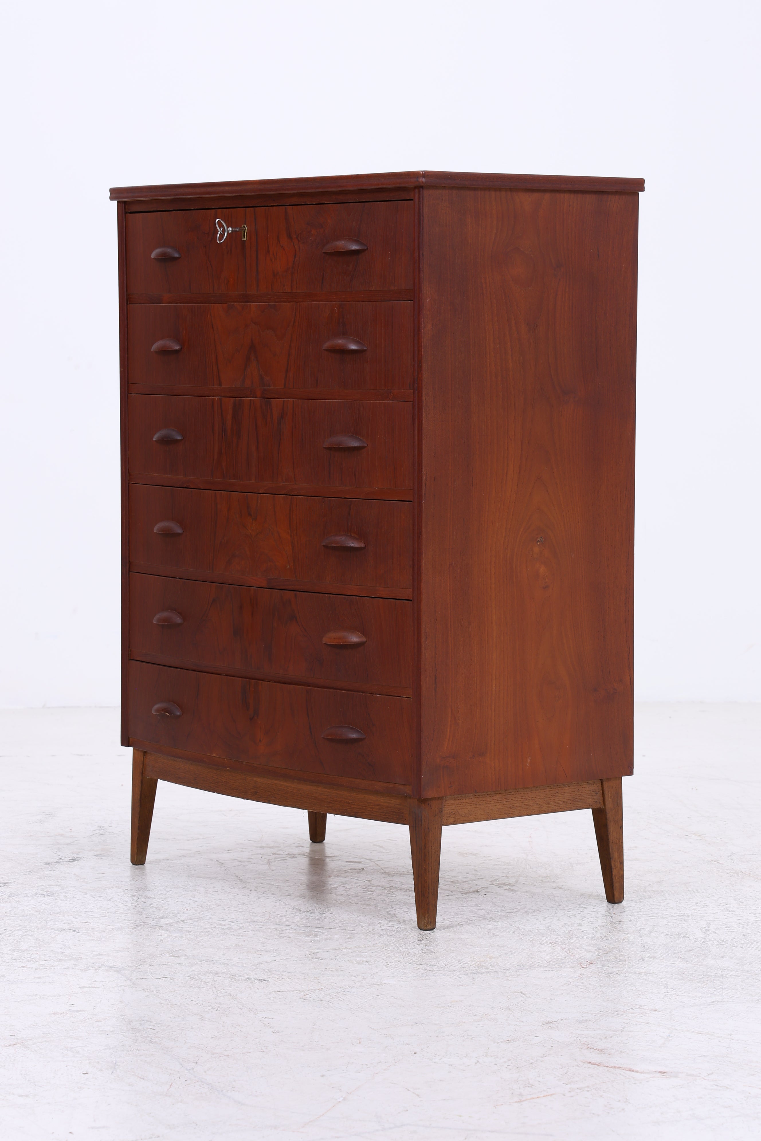 Vintage Teak Tallboy | Mid Century Kommode | Danish Design