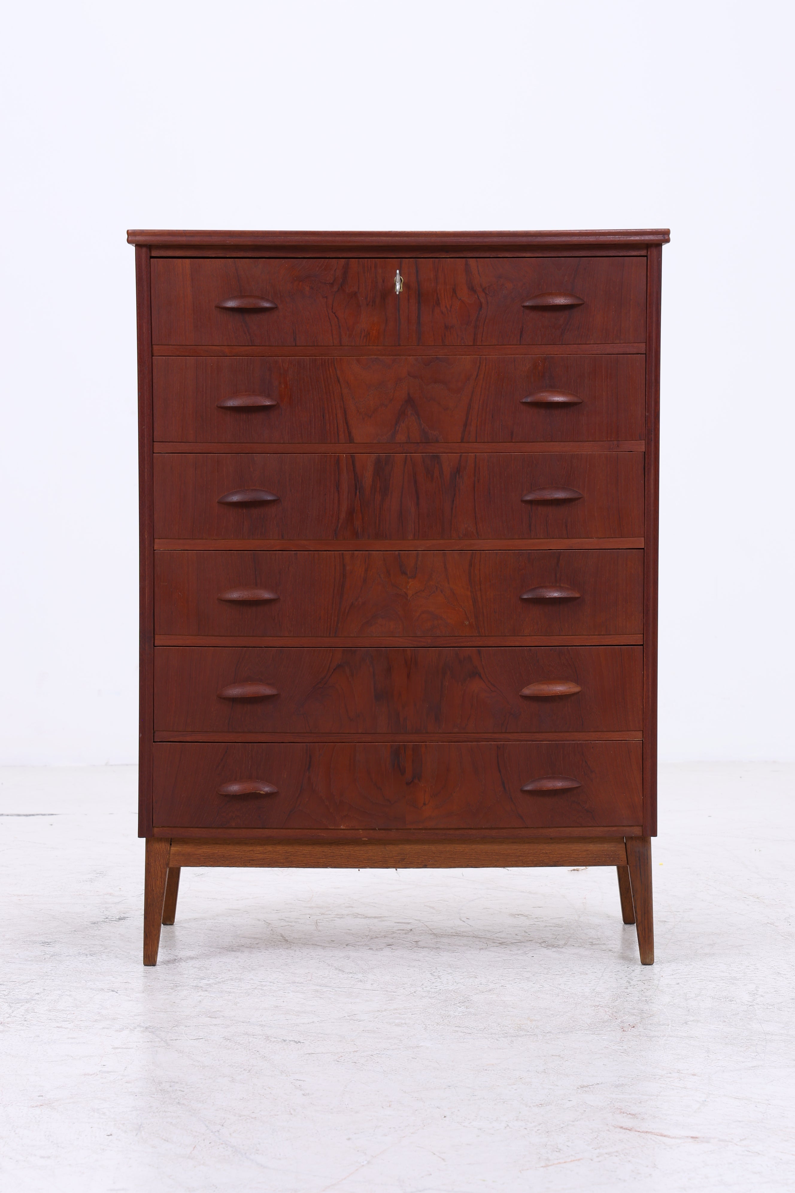 Vintage Teak Tallboy | Mid Century Kommode | Danish Design