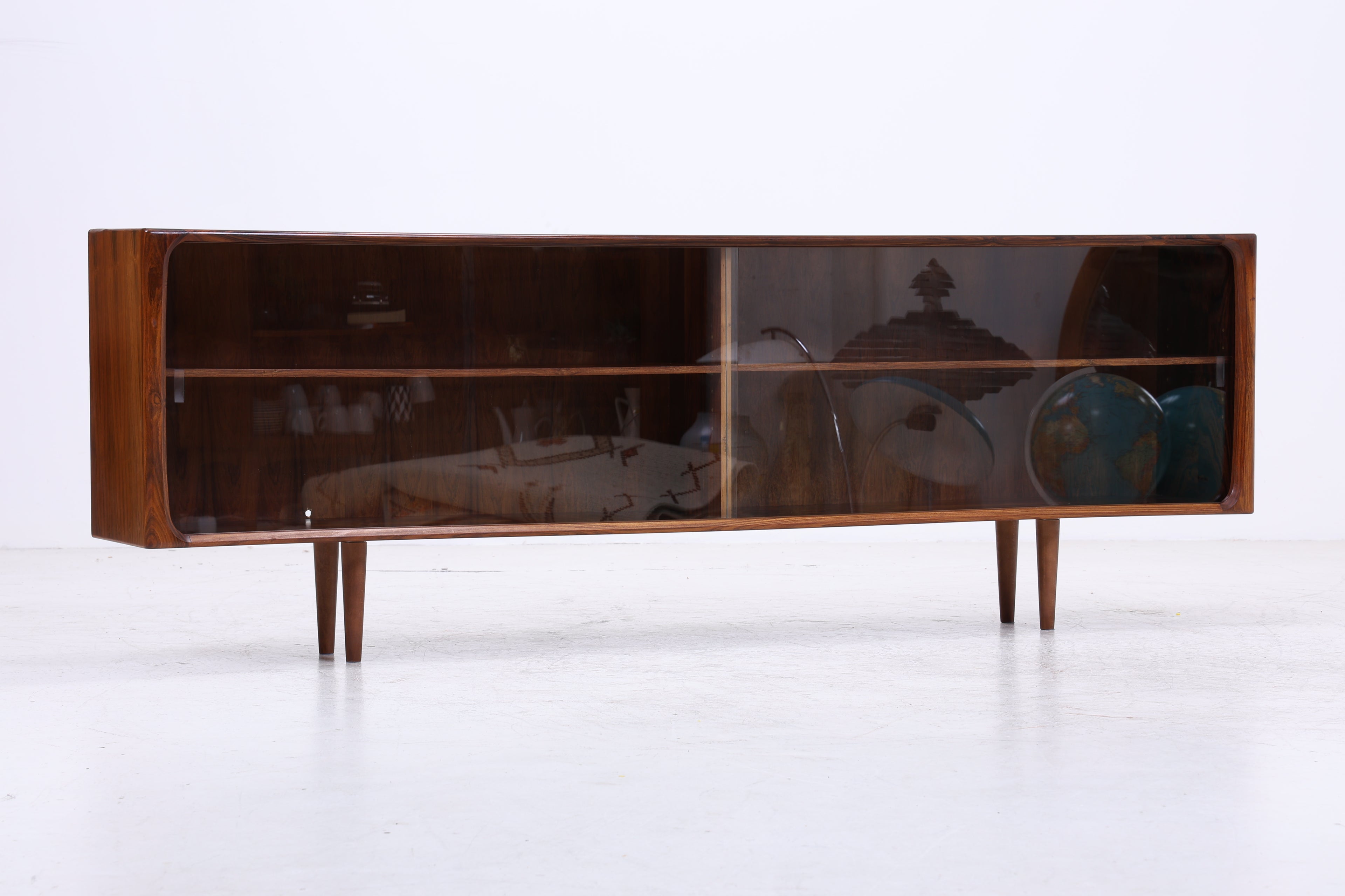 Vintage Palisander Sideboard | Mid Century | Glasschiebetüren | 60er