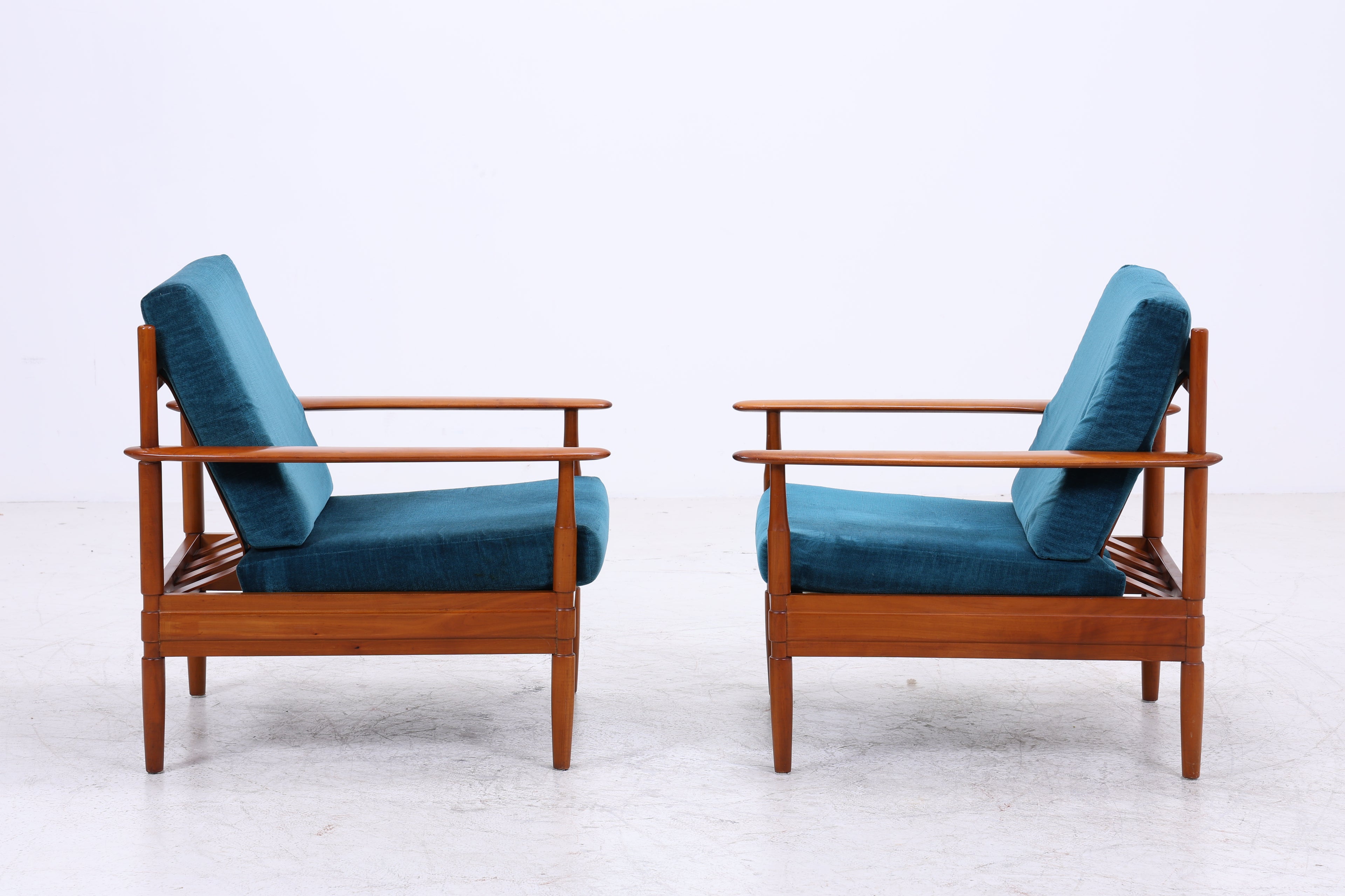Grete Jalk Teak Sessel Set | 2 Lounge Chairs | Danish Design