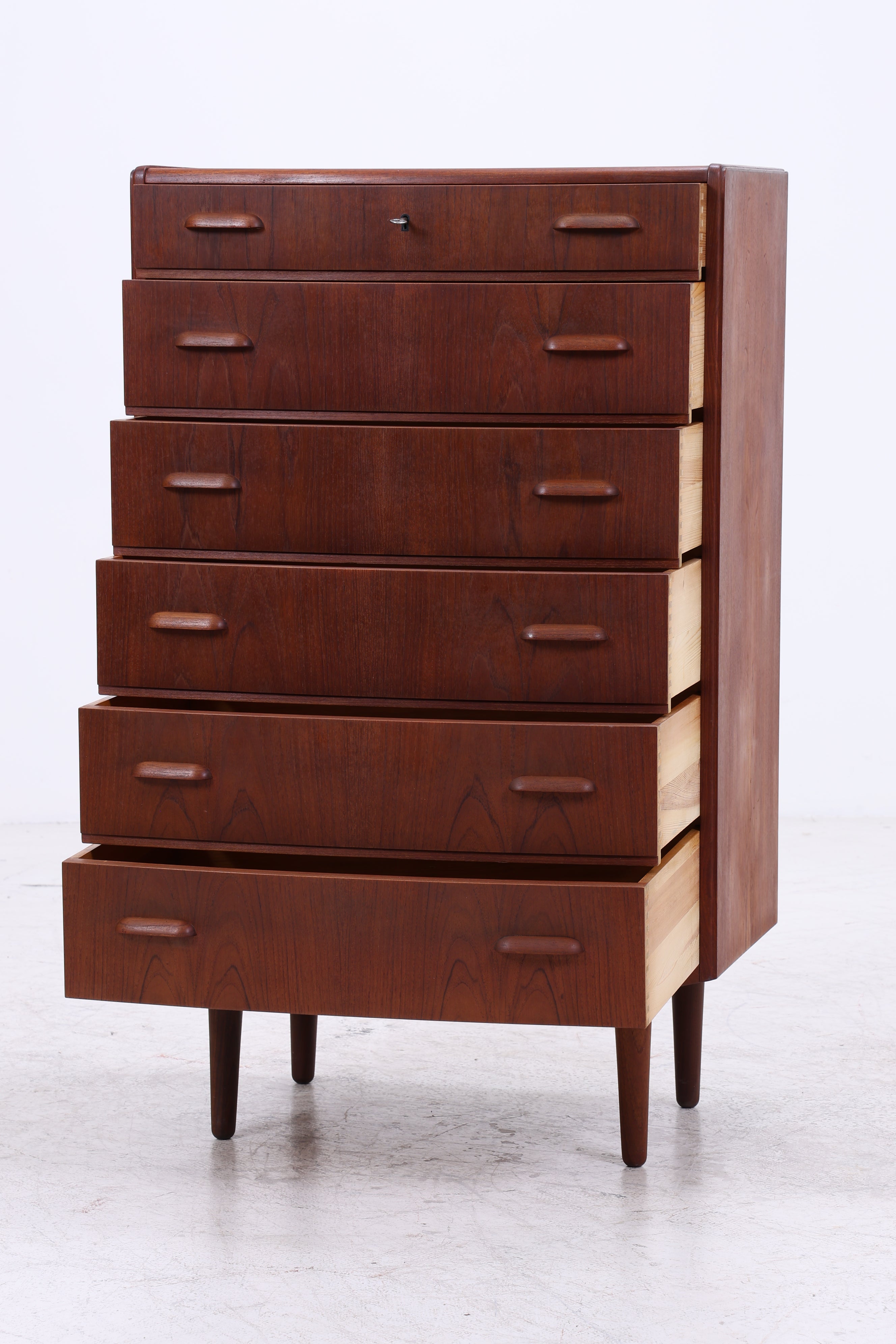 Vintage Teak Kommode | Tallboy | Mid Century | 6 Schubladen