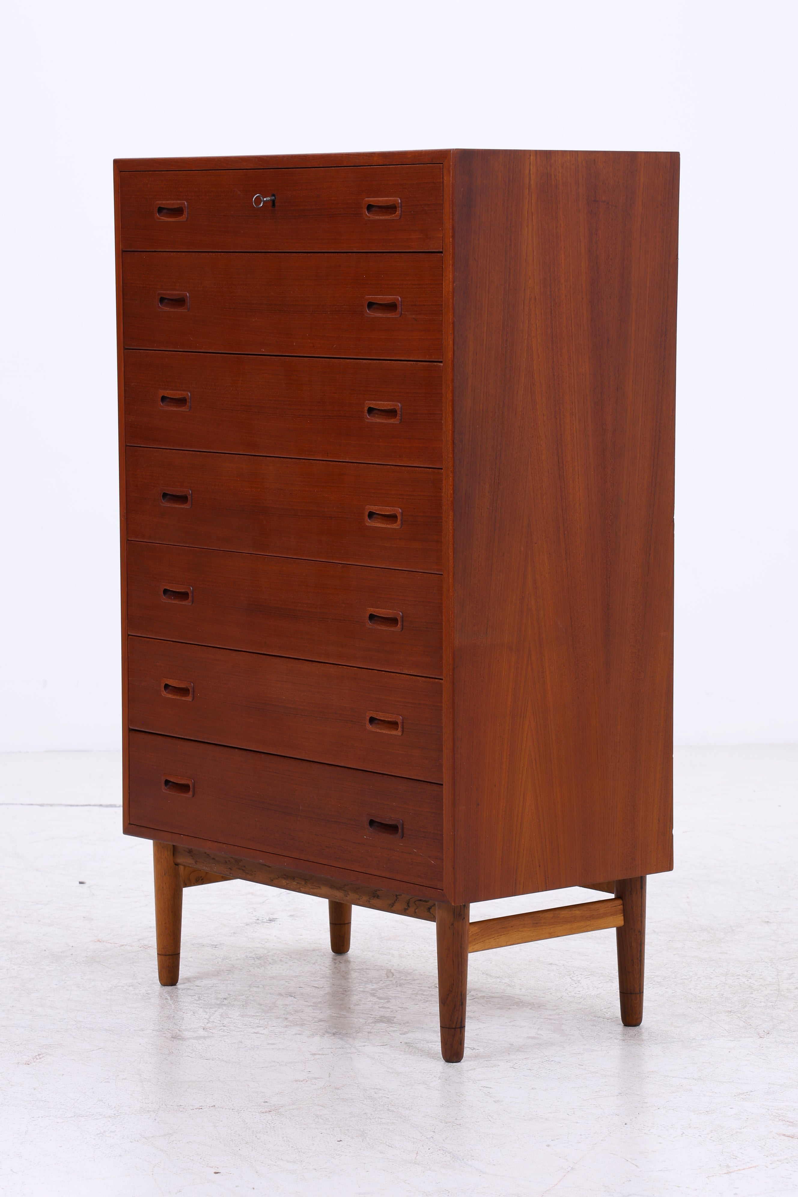 Vintage Teak Tallboy | Mid Century Kommode | 7 Schubladen