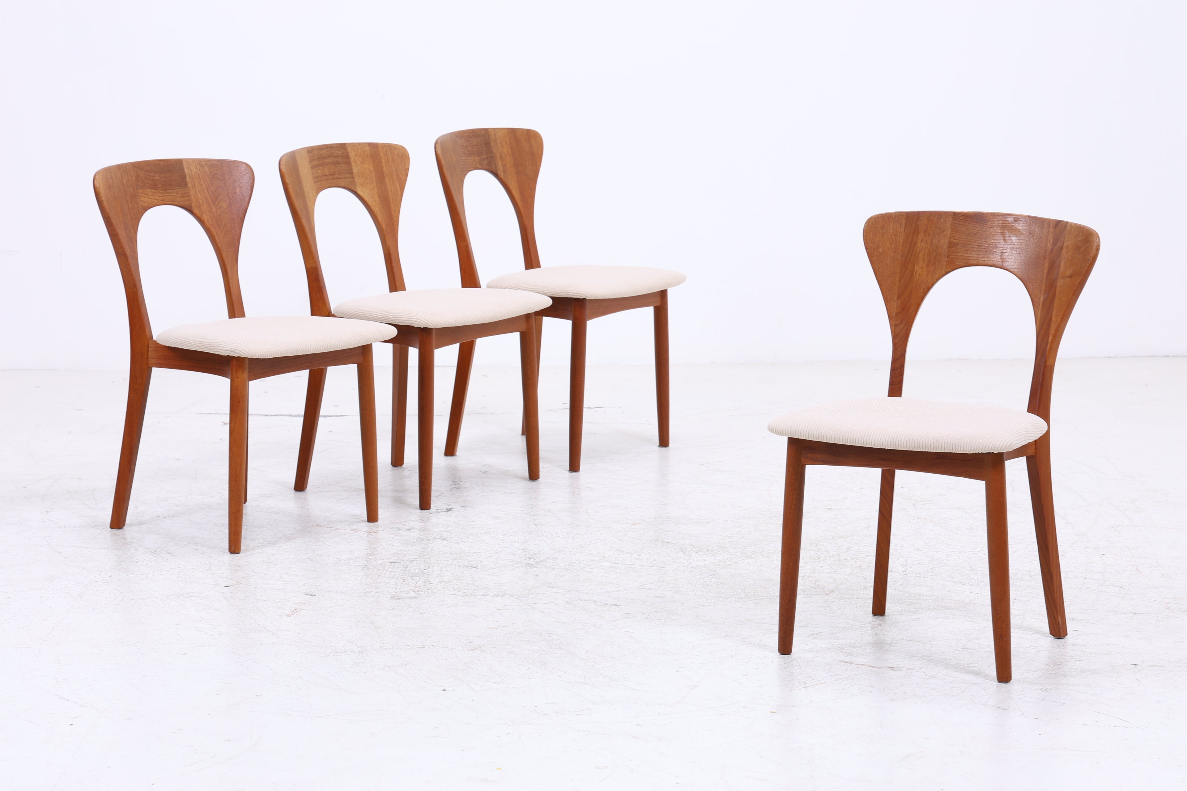 Niels Koefoed Teak Stühle | 4er Set | Vintage | Danish Design