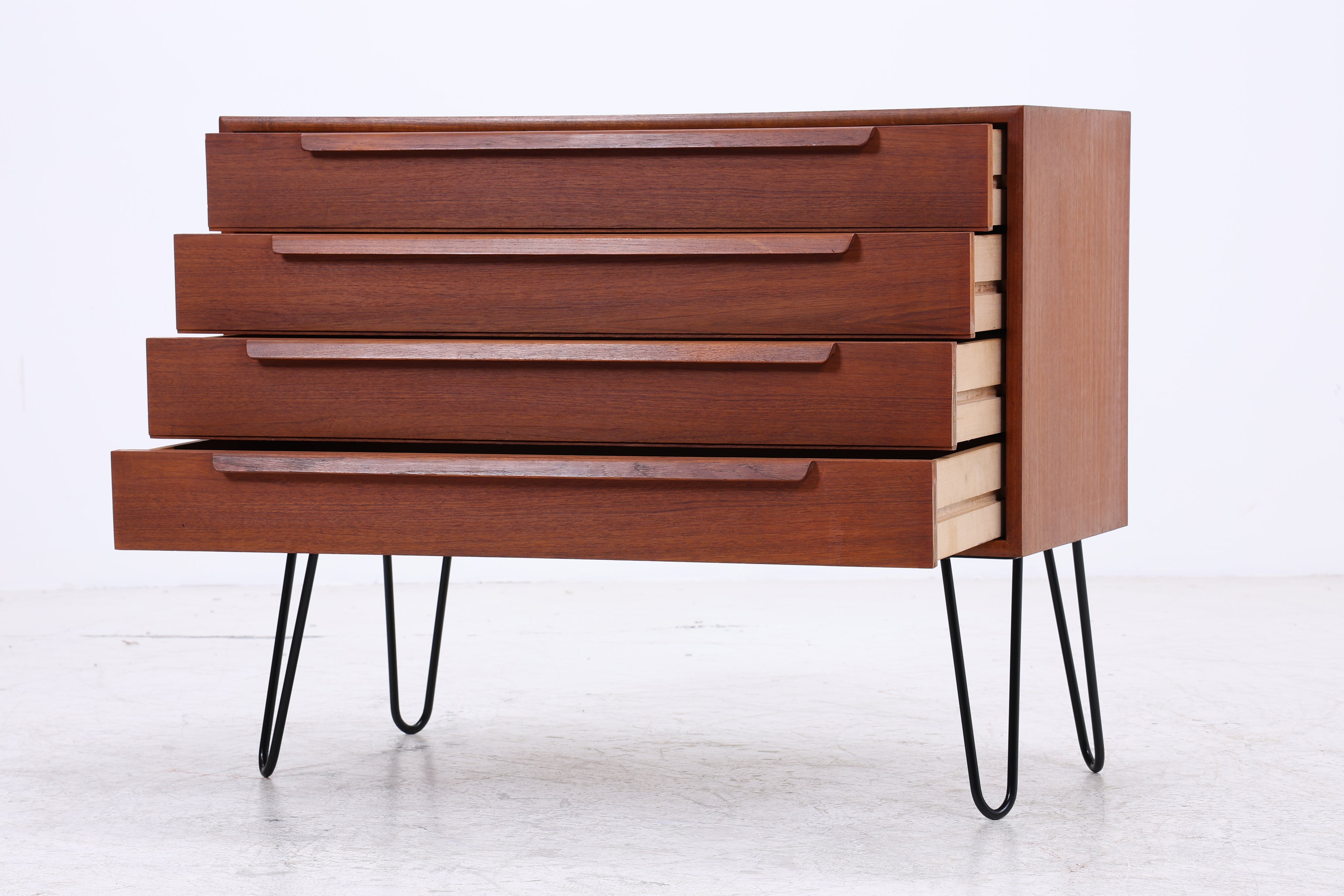 WK Möbel Teak Kommode | Vintage | Mid Century | 4 Schubladen