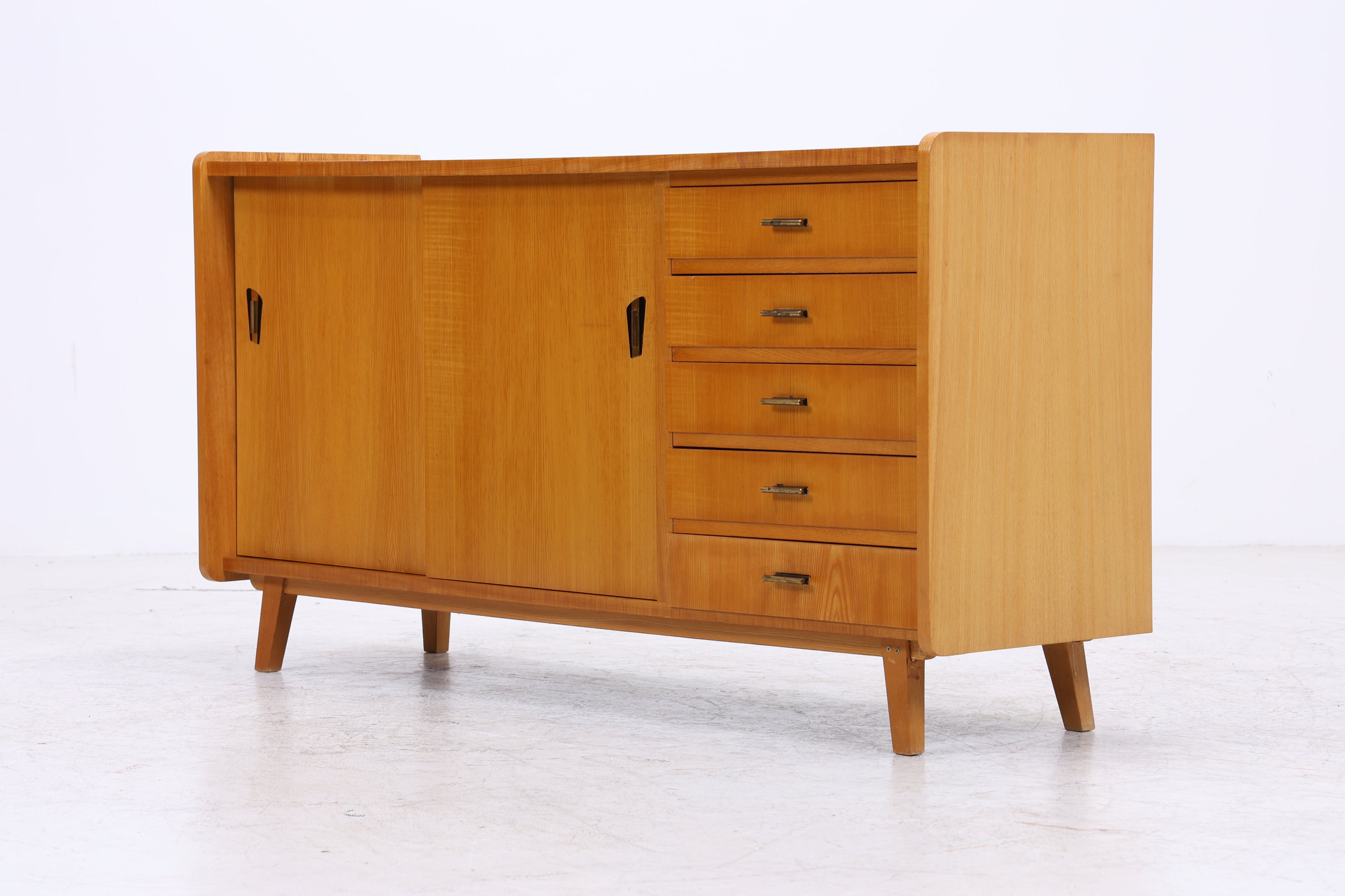Vintage Sideboard | Mid Century | 5 Schubladen | 2 Schiebetüren