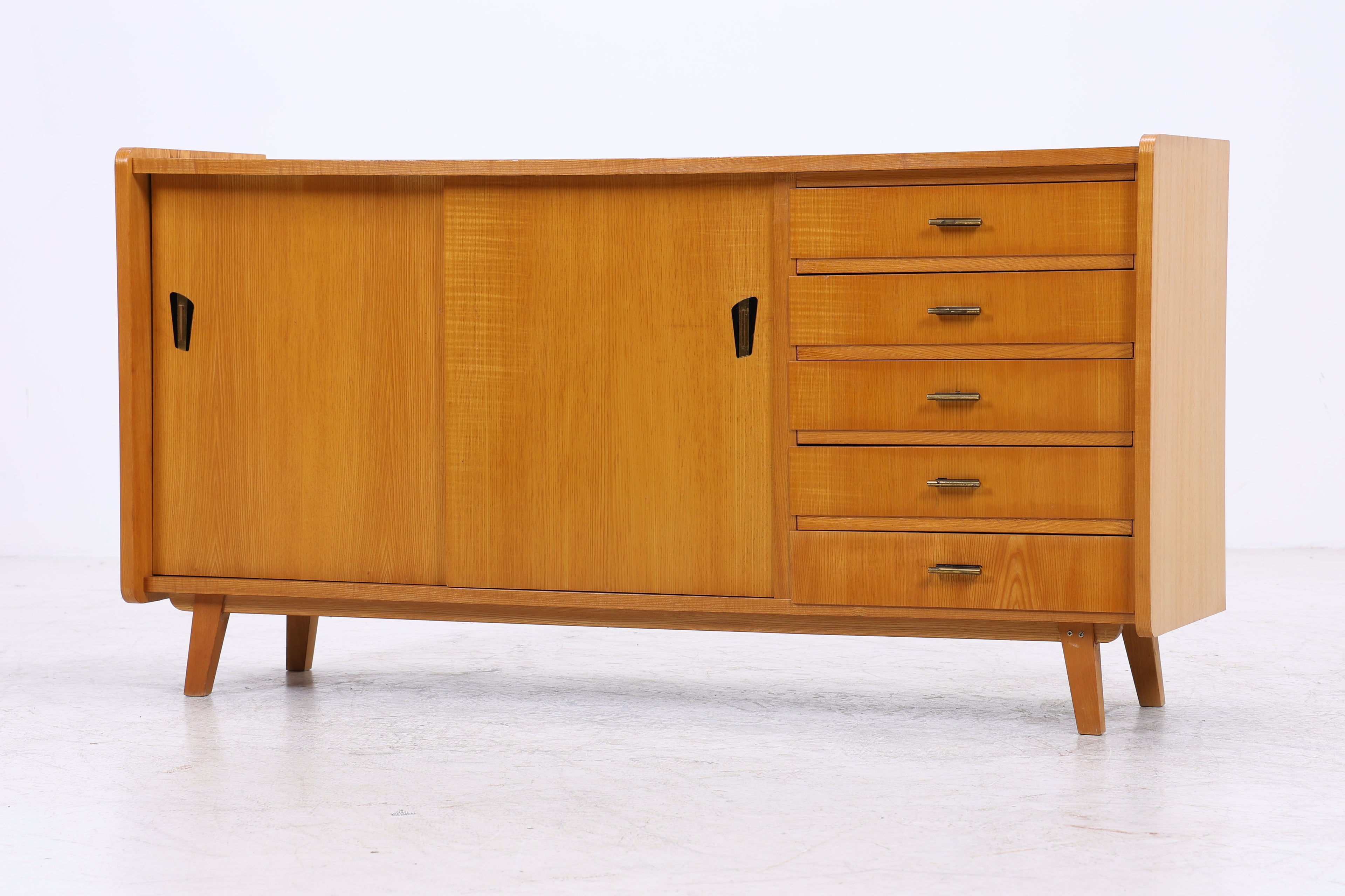 Vintage Sideboard | Mid Century | 5 Schubladen | 2 Schiebetüren