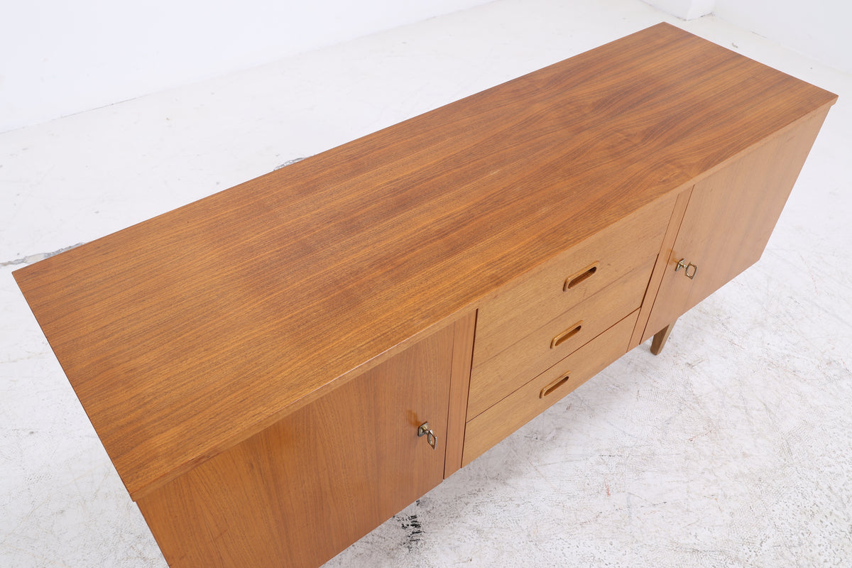 Vintage Teak Sideboard | Mid Century Anrichte | 3 Schubladen | 2 Türen