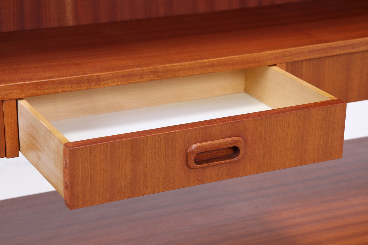 Vintage Teak Regal | Kommode mit Aufsatz | 7 Schubladen | Mid Century