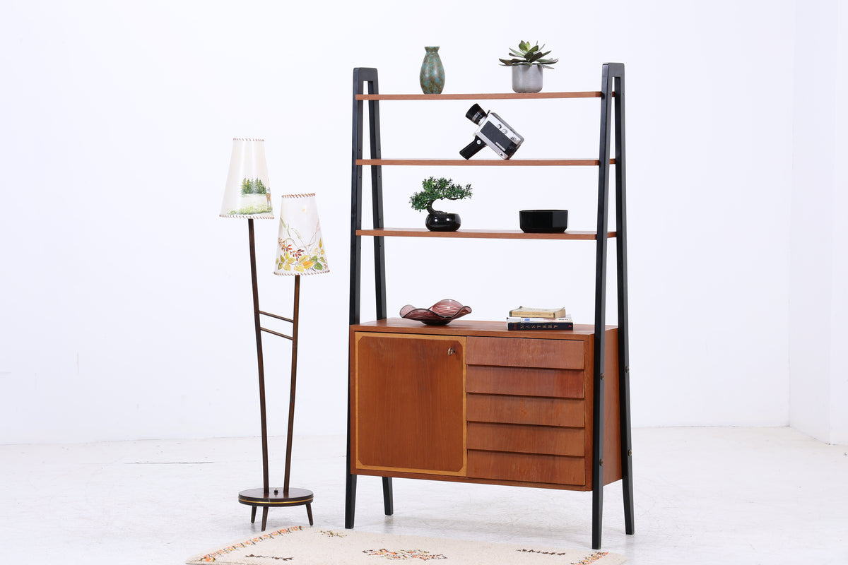 Vintage Teak Regal | Mid Century | 5 Schubladen | 1 Tür