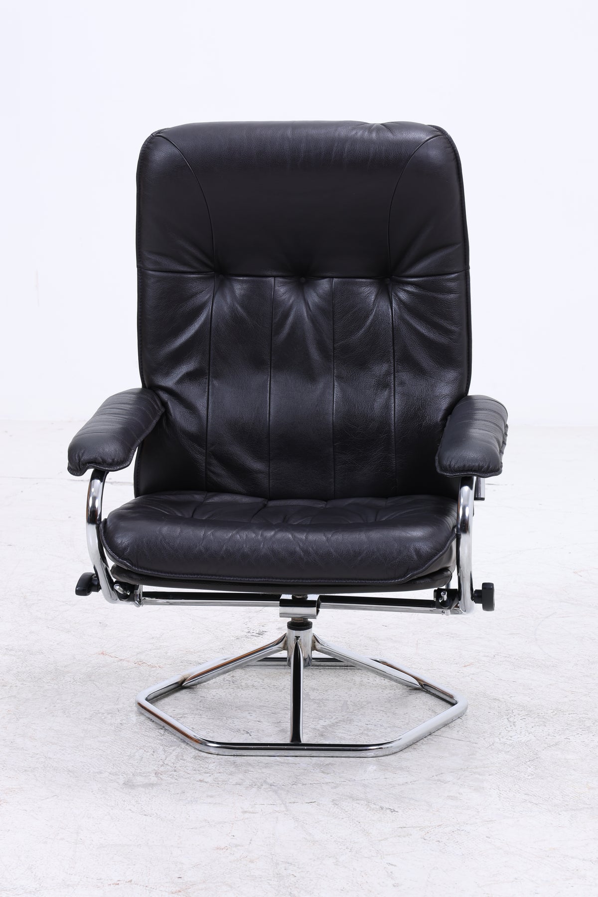 Unico Sessel mit Ottomane | Vintage Leder | Mid Century