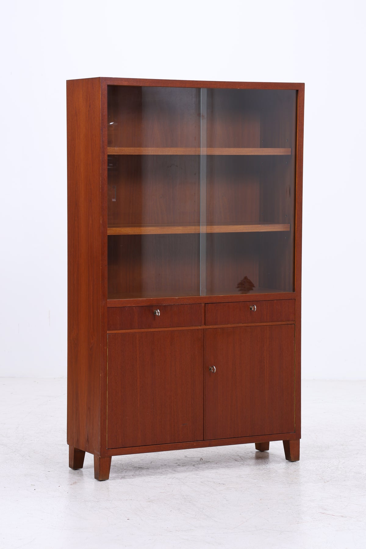 Brumax Vitrine | Vintage Teak | 2 Glastüren | Mid Century