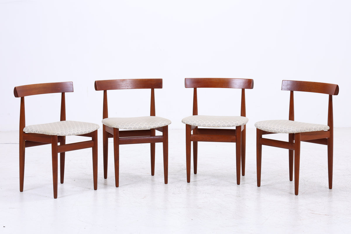Hans Olsen Roundette | 4er Set Stühle | Frem Røjle | Teak