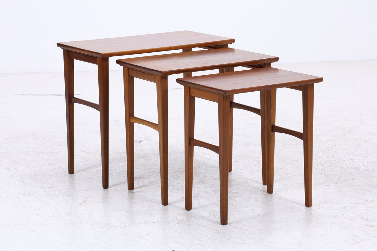 Vintage Satztische | 3er Set | Mid Century Beistelltische