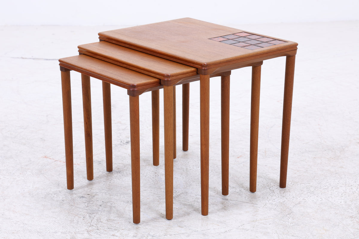 Salin Möbler Satztische | 3er Set | Vintage Teak