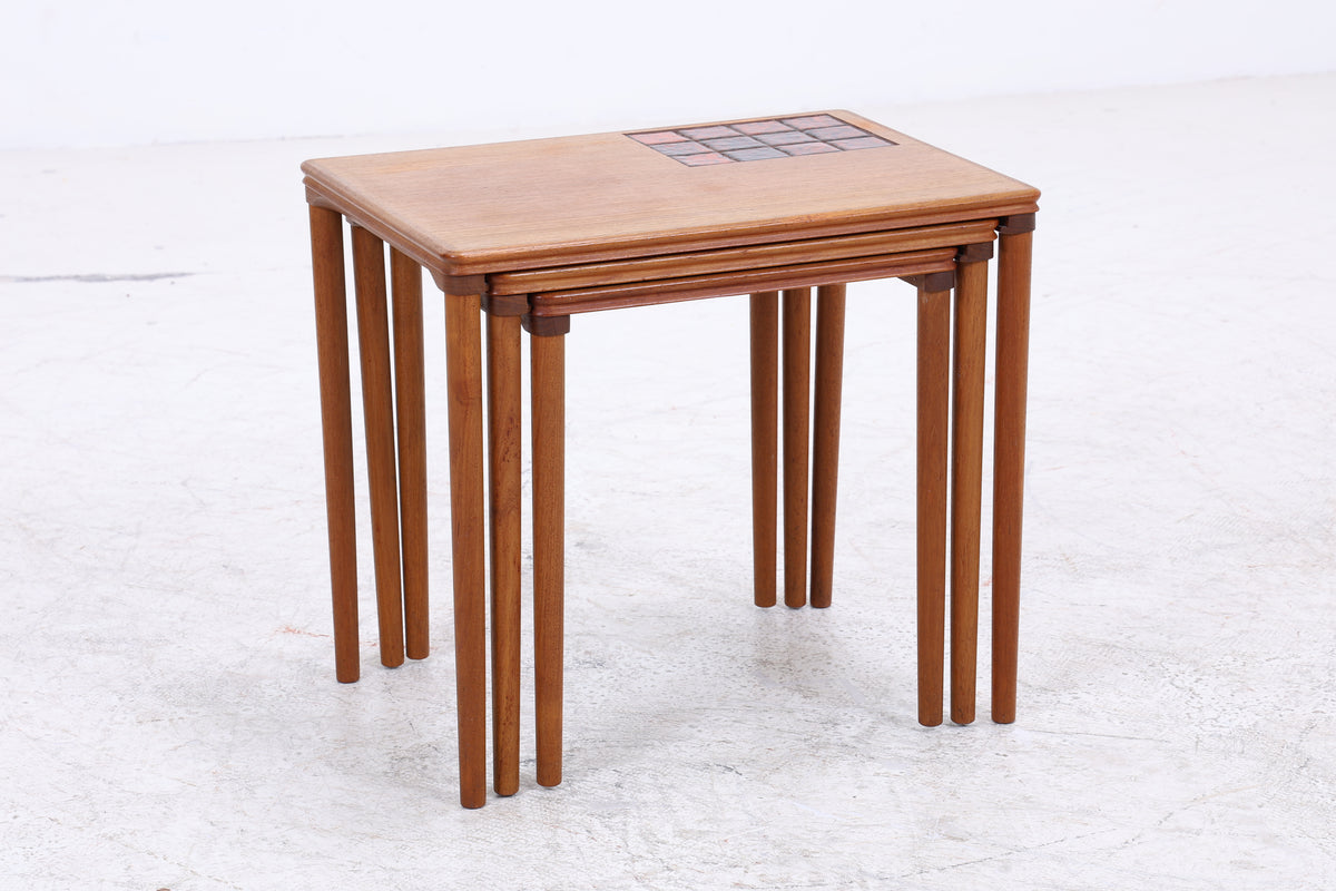 Salin Möbler Satztische | 3er Set | Vintage Teak