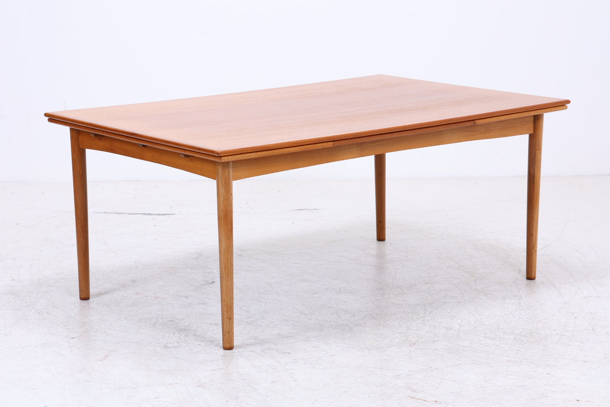 Vintage Teak Esstisch | Ausziehbar | 2 Einlegeplatten