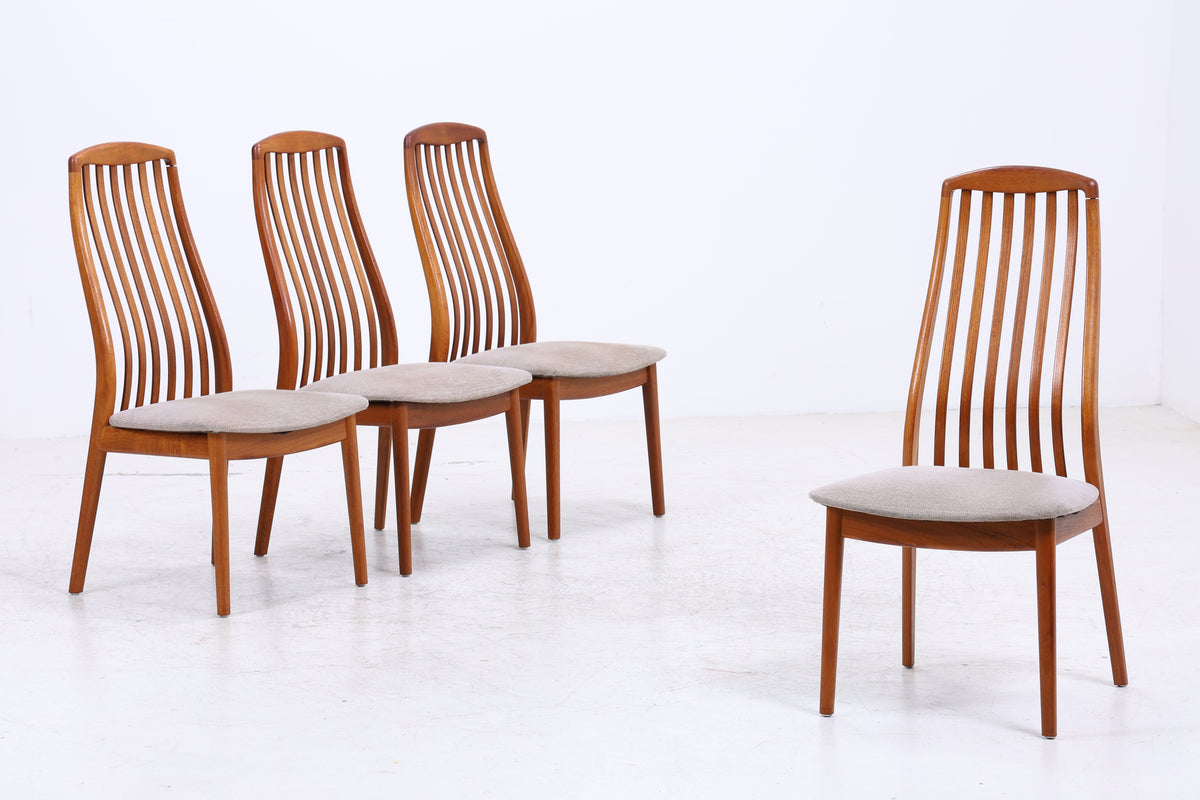 Schou Andersen Stühle | 4er Set | Vintage Danish Design