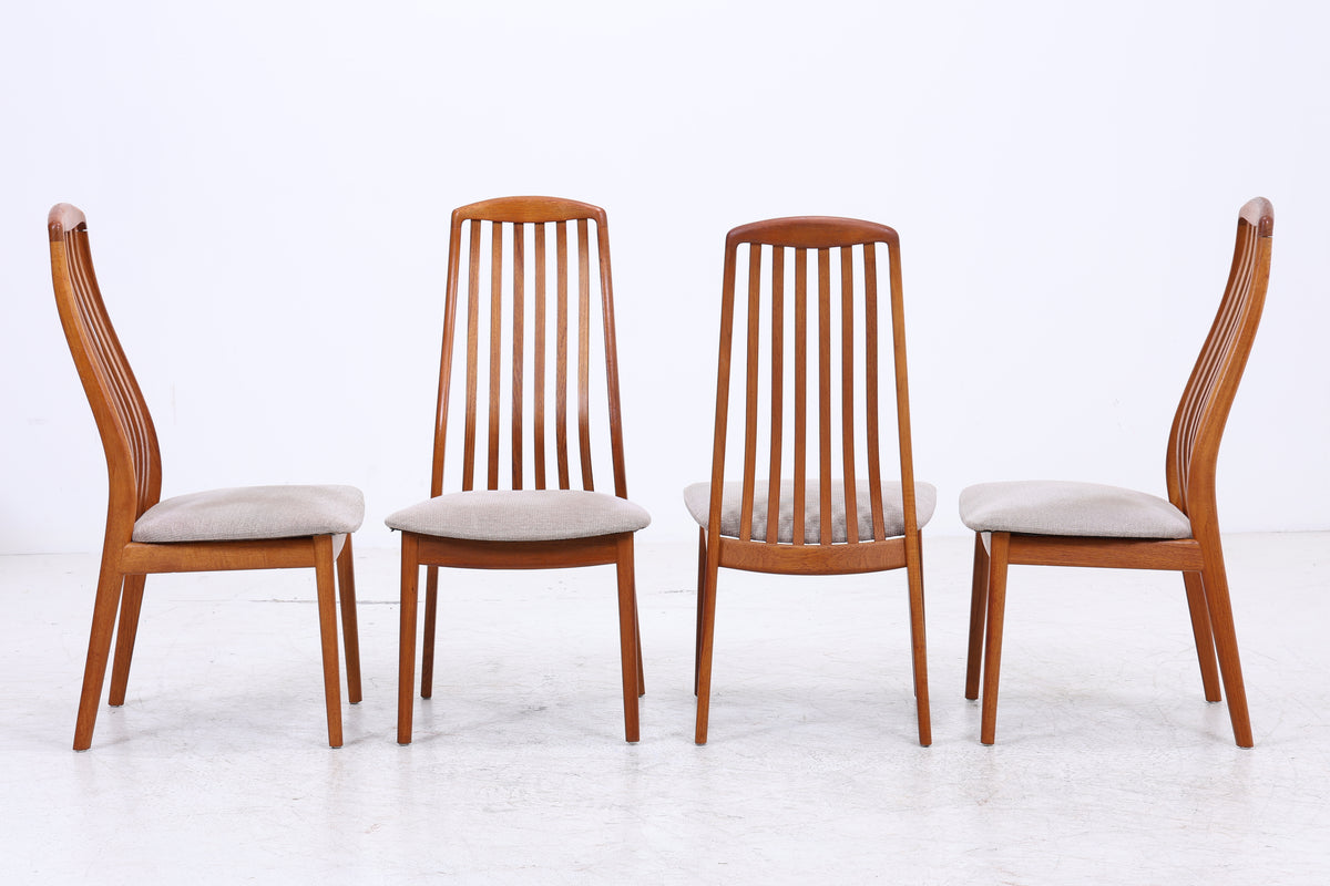 Schou Andersen Stühle | 4er Set | Vintage Danish Design