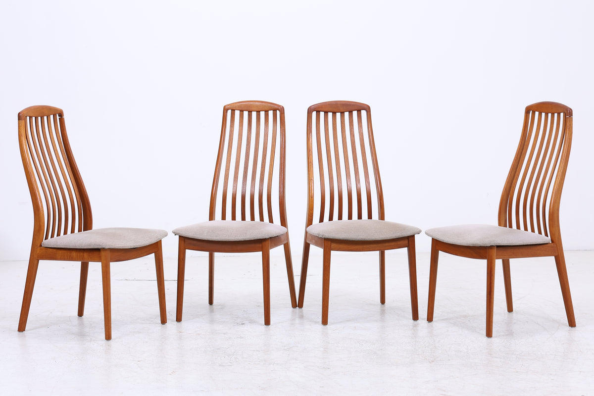 Schou Andersen Stühle | 4er Set | Vintage Danish Design