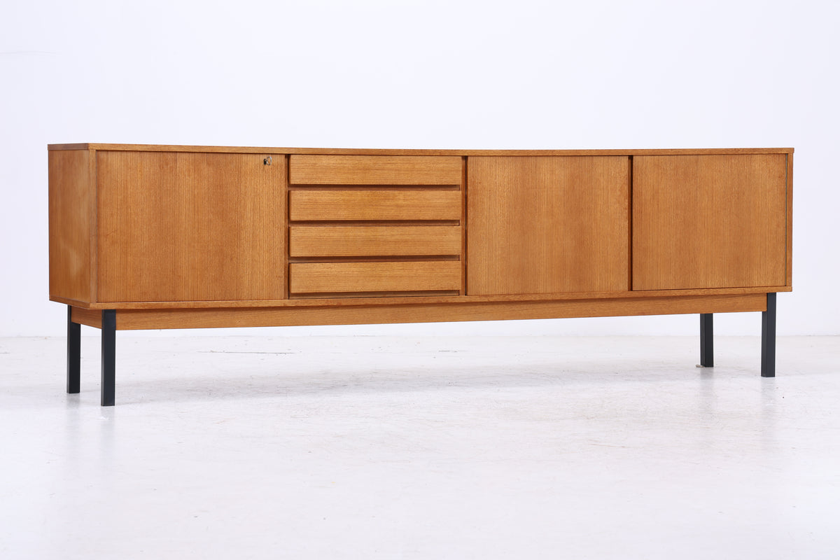 WK Möbel Sideboard | Vintage Teak | 3 Türen | 4 Schubladen
