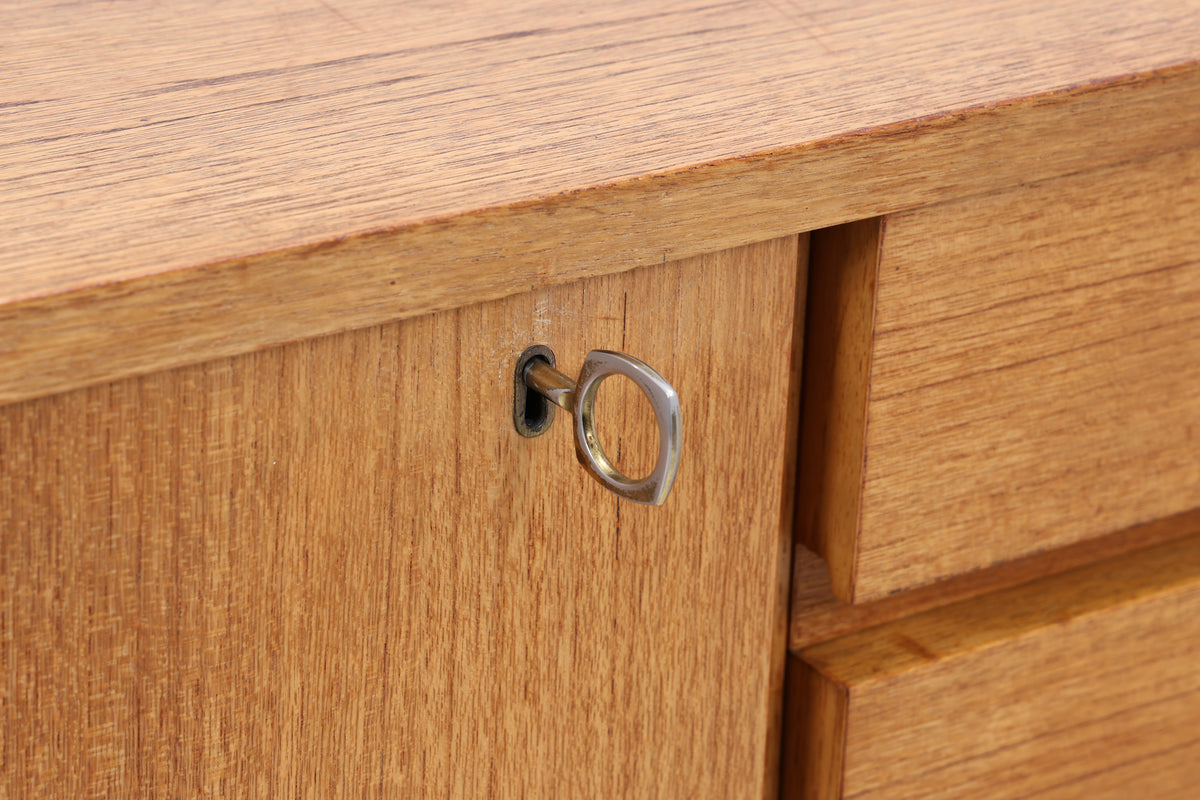WK Möbel Sideboard | Vintage Teak | 3 Türen | 4 Schubladen